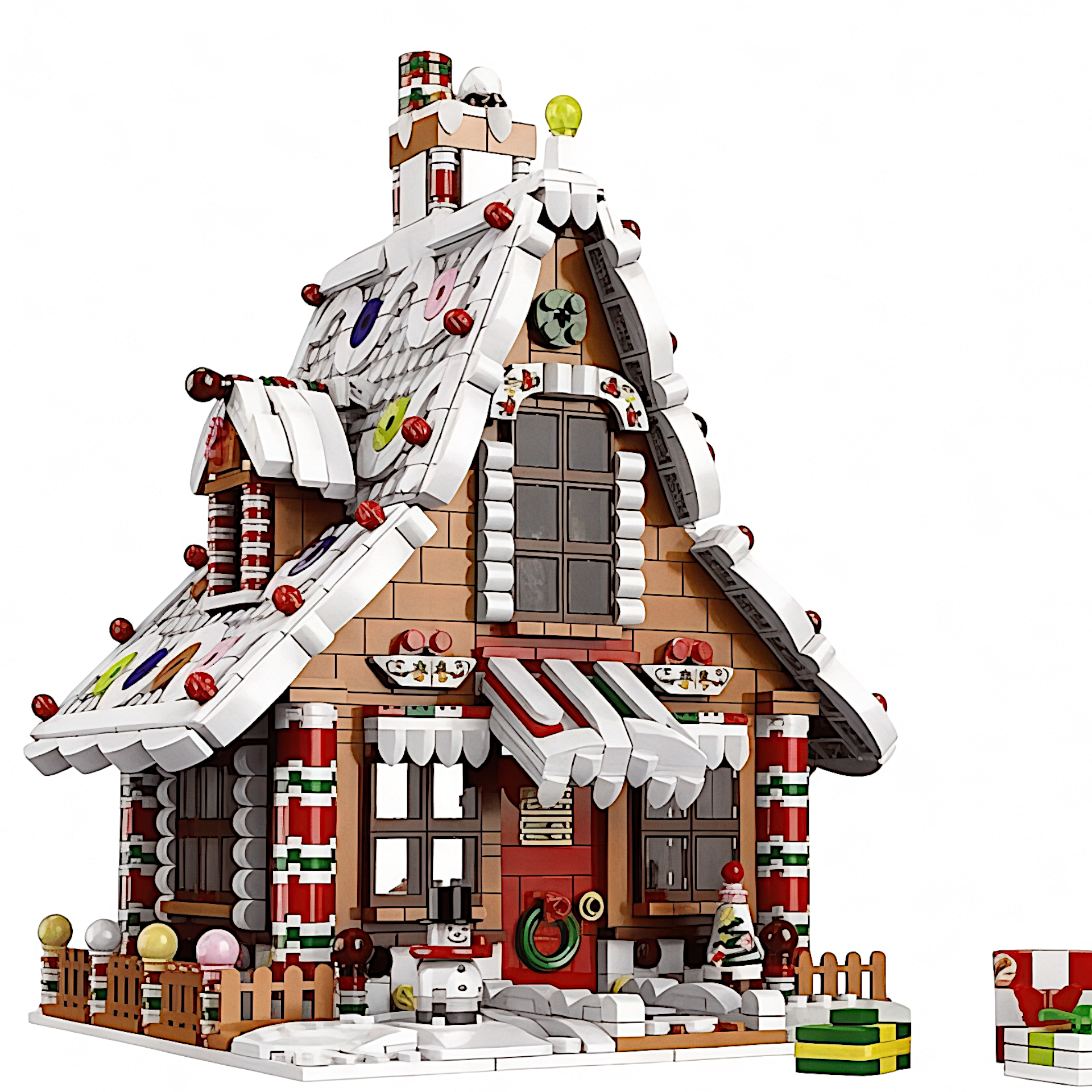 Holiday Gingerbread Building Block House | General Jim's Toys & Bricks | GJ-CGBH