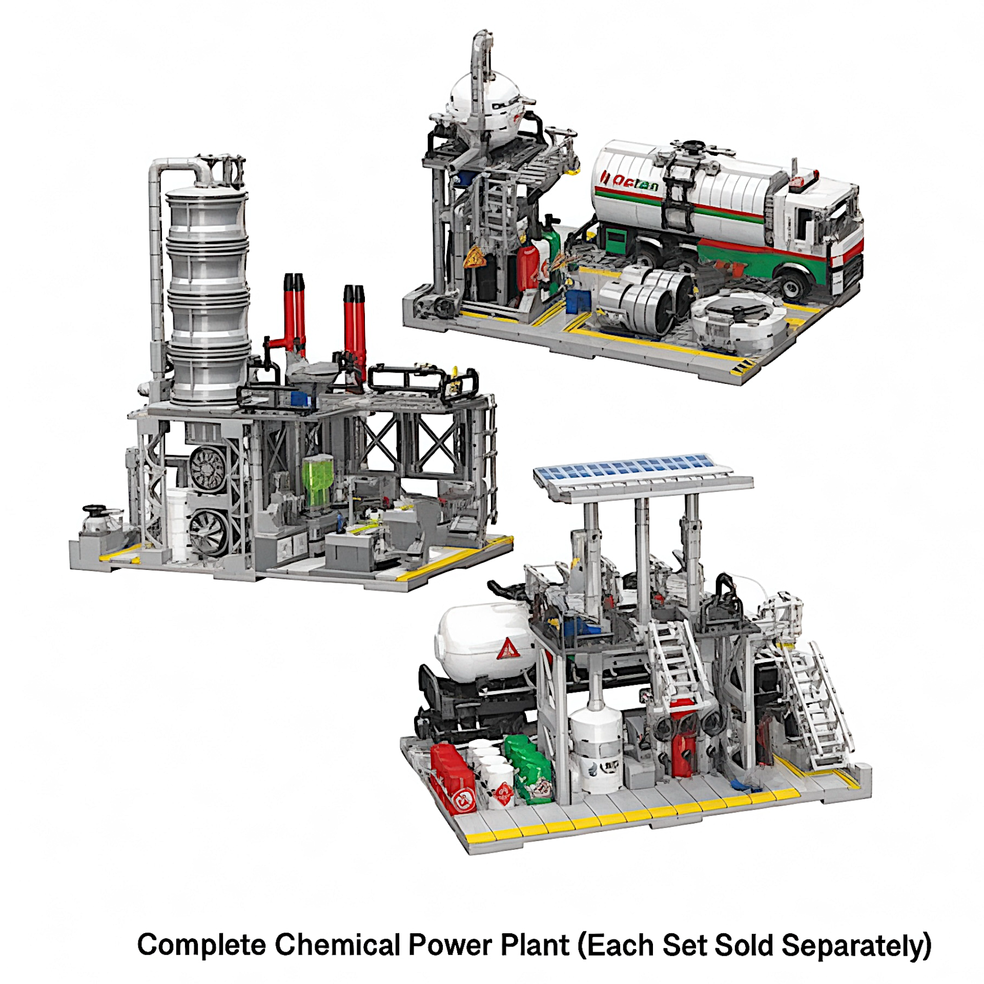 Chemical Plant: Loading Station City Building Blocks Set | General Jim's Toys | GJ-CPLS