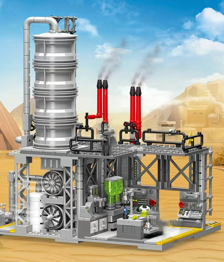 Chemical Plant: Chemical Laboratory City Building Blocks Set | General Jim's Toys | GJ-CPCL