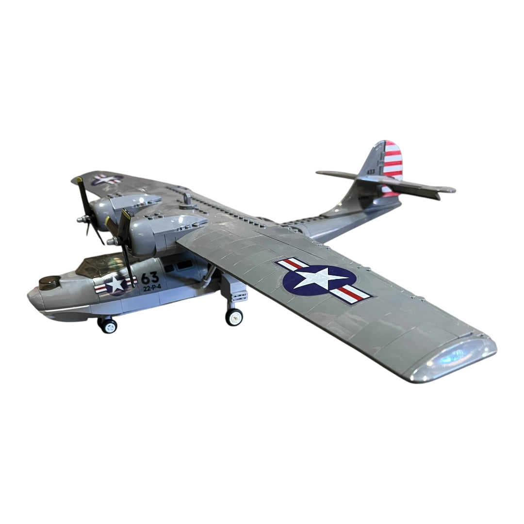 WWII PBY Catalina Aircraft Seaplane Building Blocks Set | General Jim’s Toys & Bricks | GJ-PBY5A