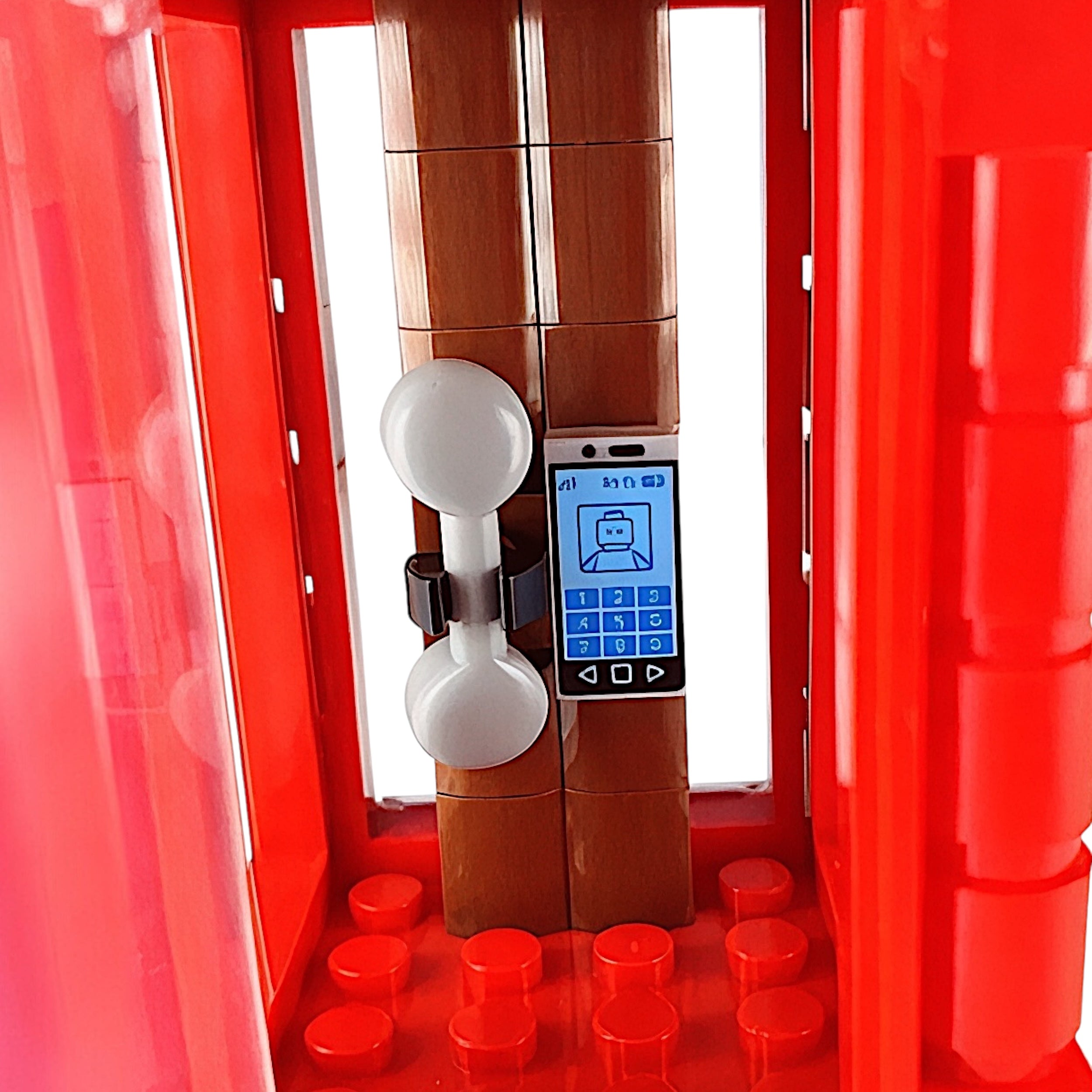 Red Phone Booth Building Block Set (2-Pack) | General Jim's Toys & Bricks | GJ-RTB2