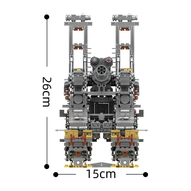 WWII Dora Railway Gun Building Block Set | General Jim's Toys & Bricks | GJ-DRGUN