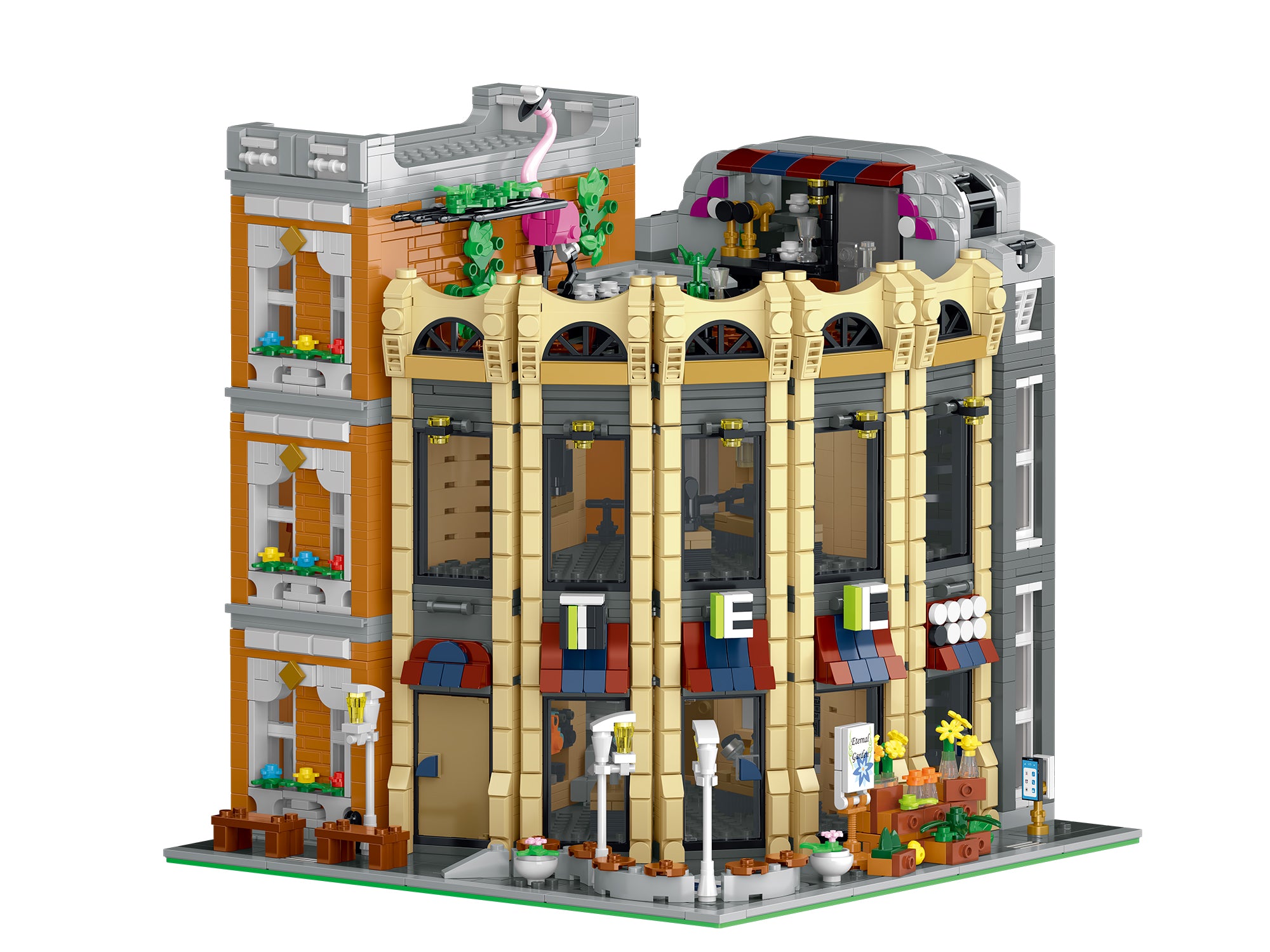 Corner Department Store Building Blocks Set | 3,231 Pieces | GJ-CDS