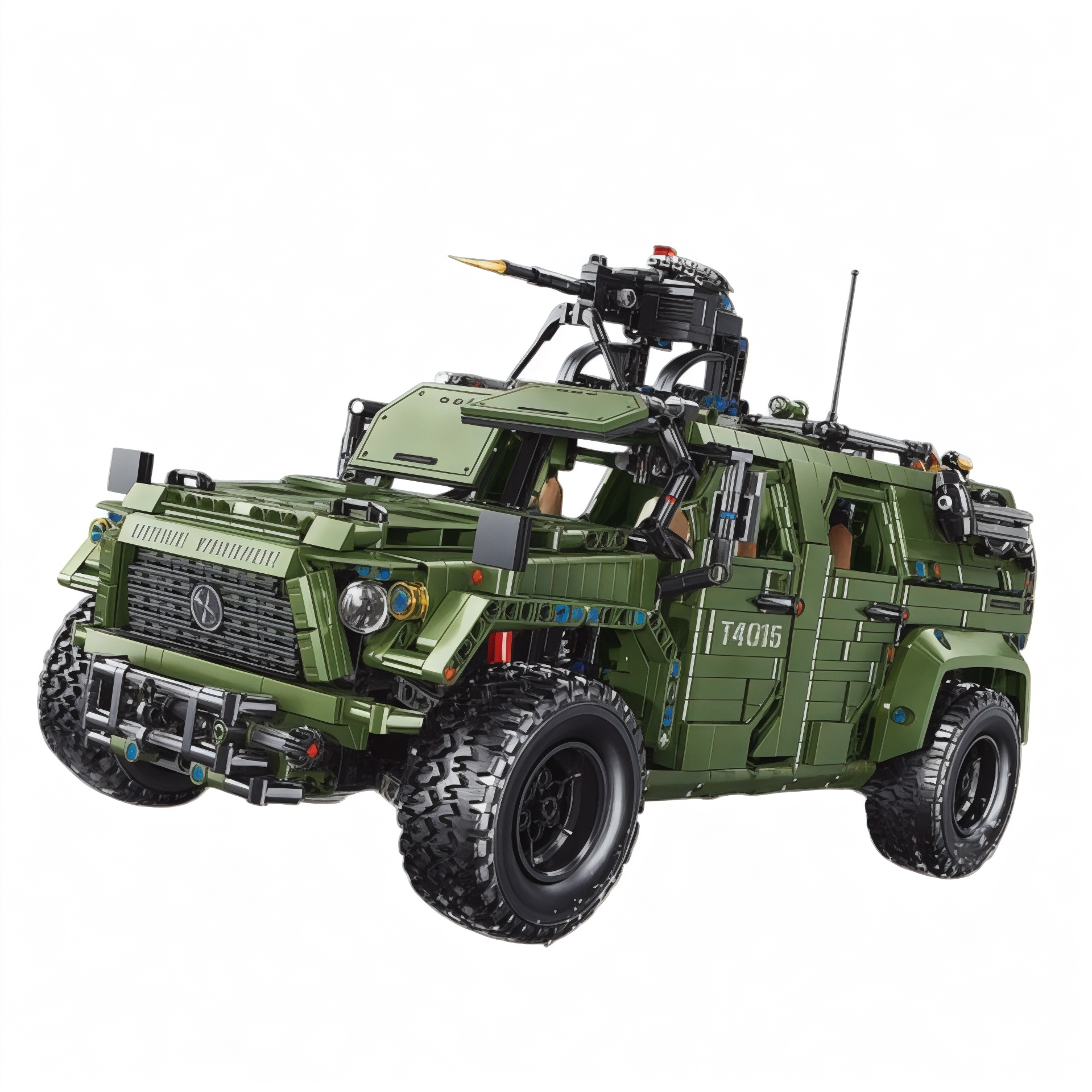 Military Warrior Off-Road Vehicle Building Block Set | General Jim's Toys & Bricks | GJ-WOR