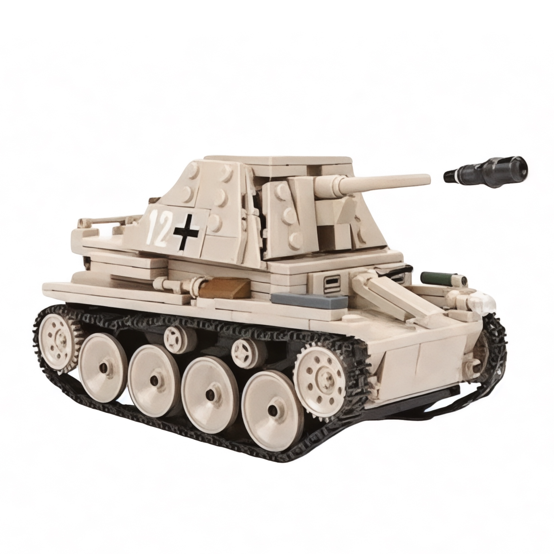 German Marder III Tank Destroyer SD.KFZ.138 Building Blocks Set | General Jim's Toys & Bricks | GJ-GTD