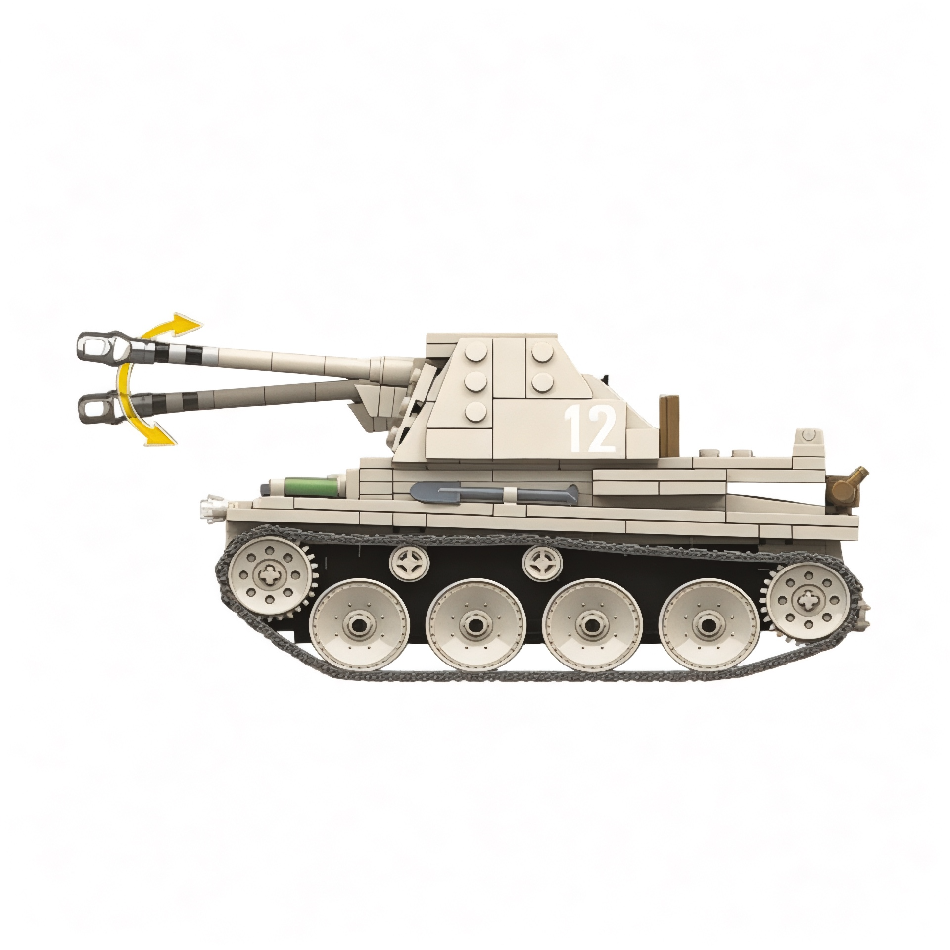 German Marder III Tank Destroyer SD.KFZ.138 Building Blocks Set | General Jim's Toys & Bricks | GJ-GTD