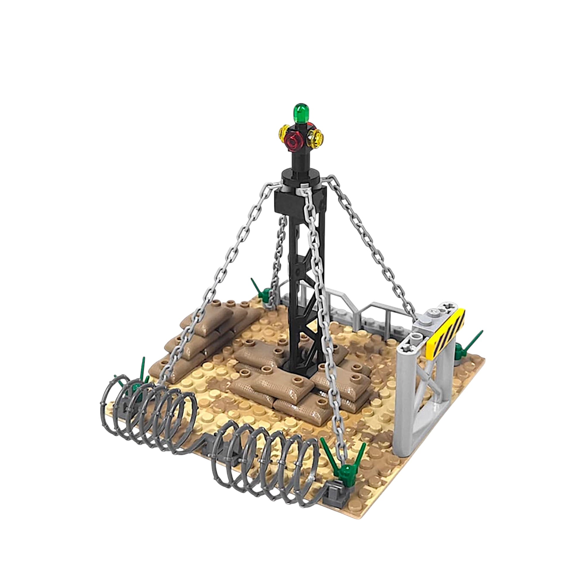 6-Piece Desert Military Base Building Block Set | General Jim’s Toys & Bricks | GJ-DMB