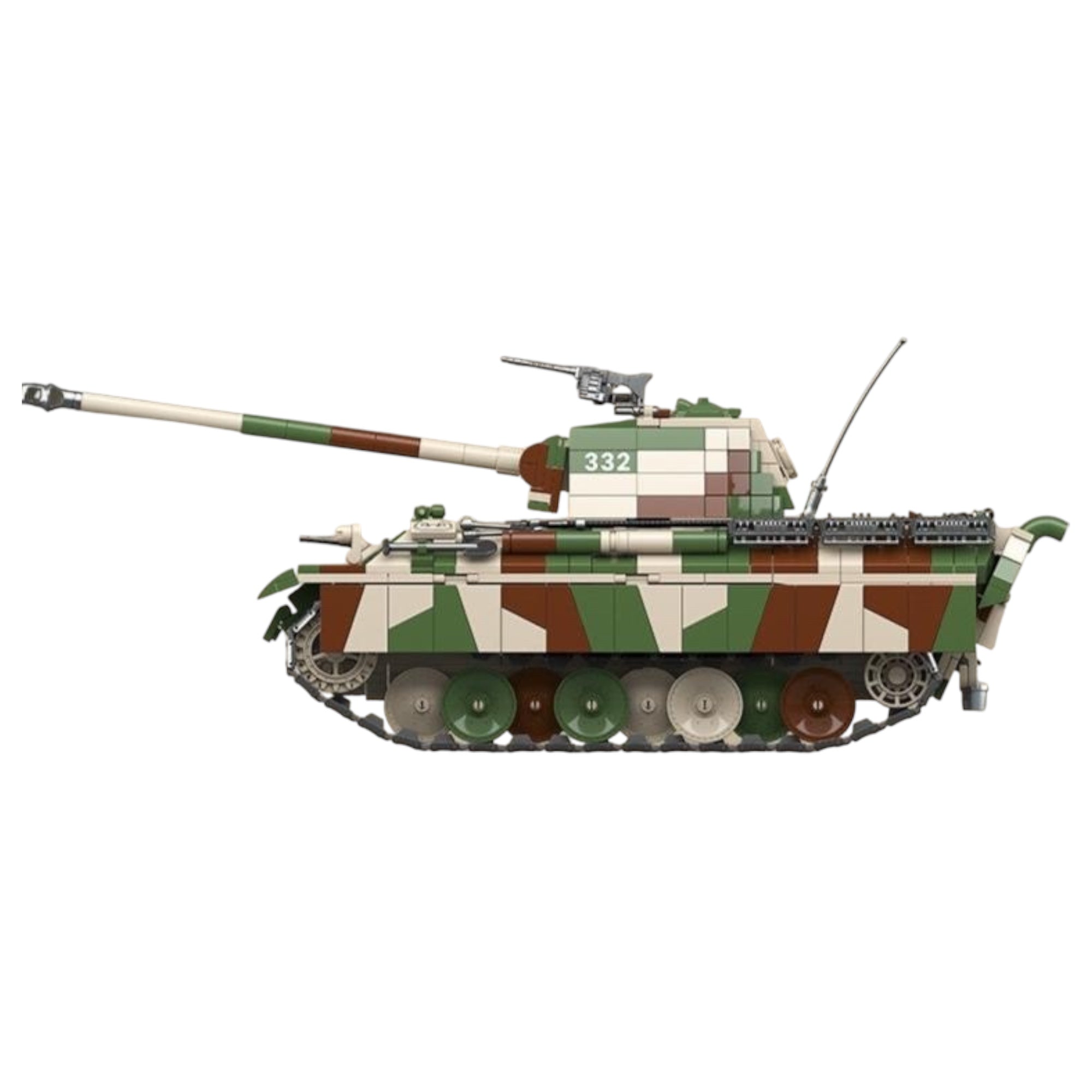 Panzerkampfwagen V 332 Panther Tank Building Blocks Set | AUSF.G SD.KFZ.171 332 | General Jim's Toys & Bricks | GJ-GPV332
