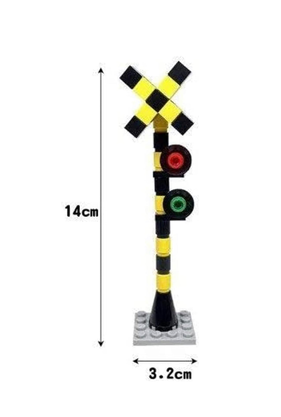 3-in-1 Railway Signal Control Lights Building Block Set | General Jim's Toys & Bricks | GJ-RAS