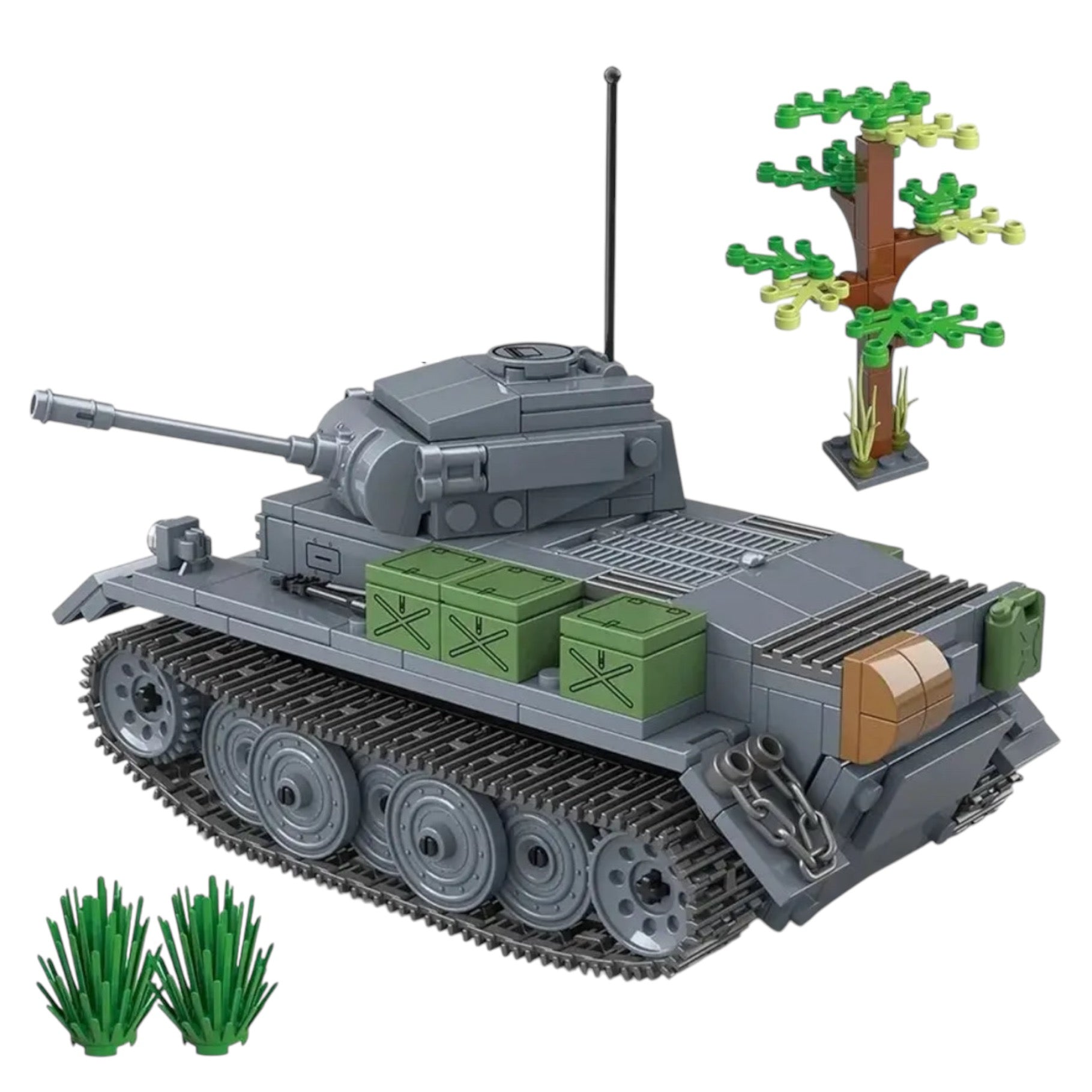 WWII Panzer II AUSF. L "Luchs" Light Tank Building Blocks Set | General Jim’s Toys & Bricks | GJ-LUCHS