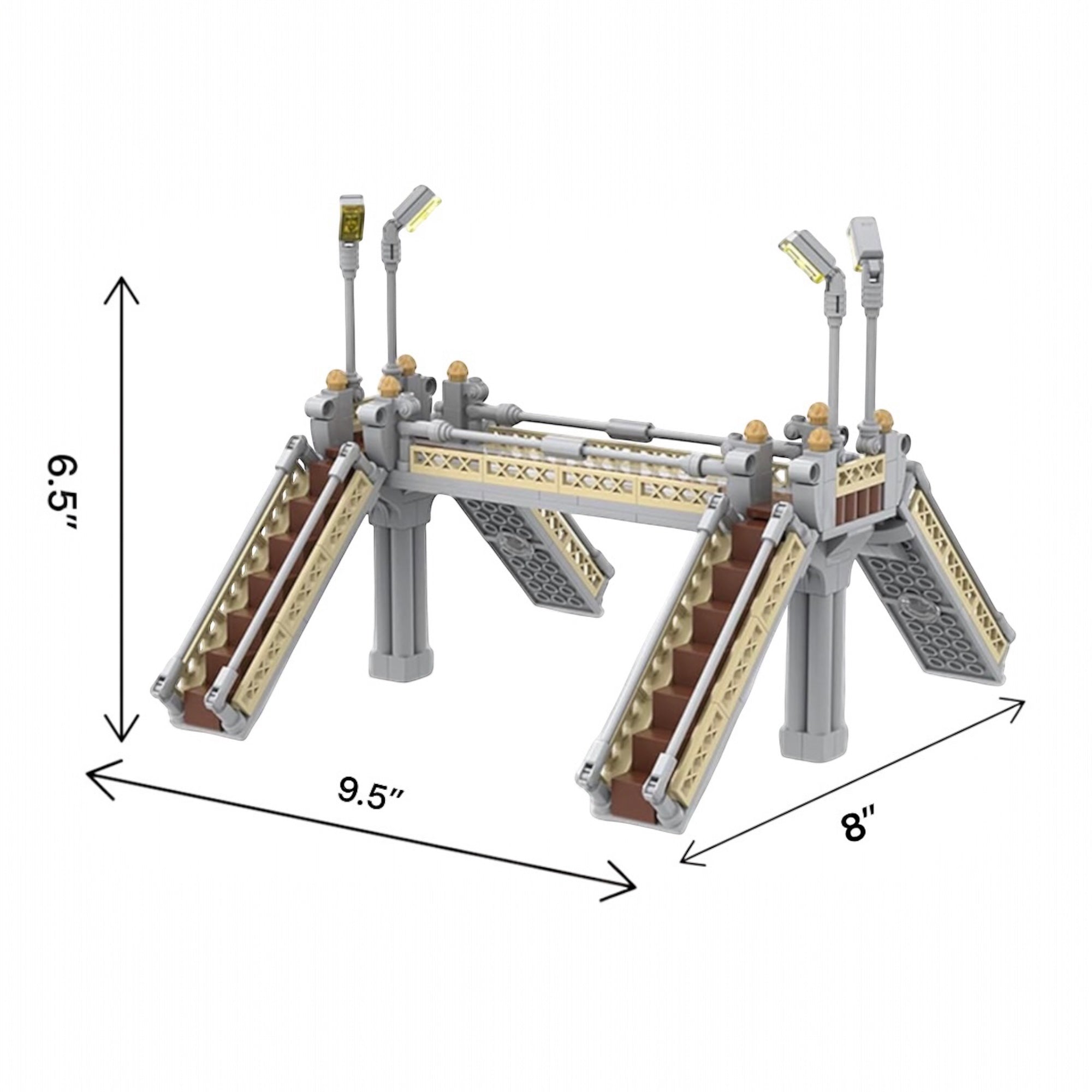 Pedestrian Street Walkway Building Bricks Set | General Jim's Toys | GJ-PWW