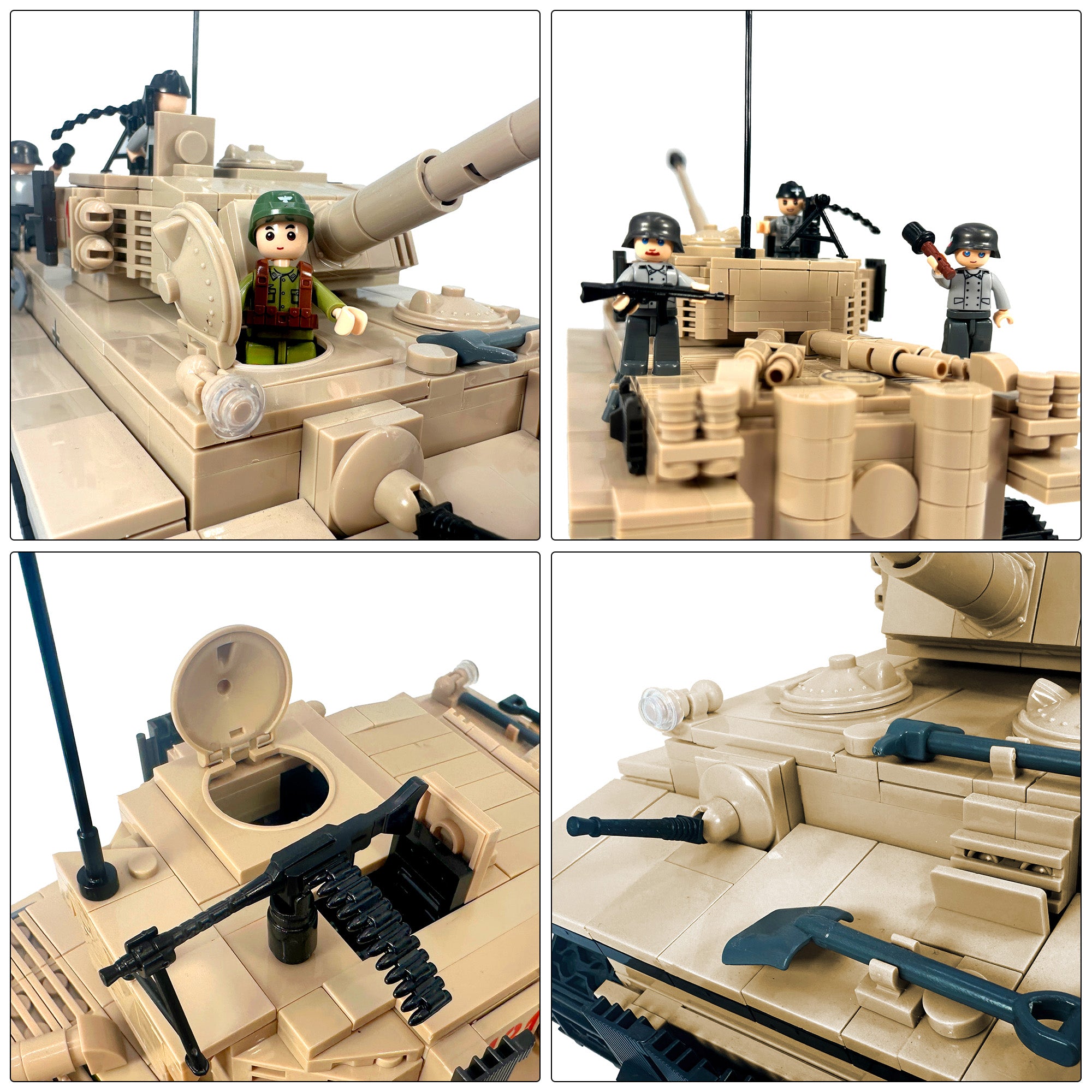 German Tiger Tank 131 Tank Building Blocks Set | General Jim's Toys & Bricks | GJ-GT131