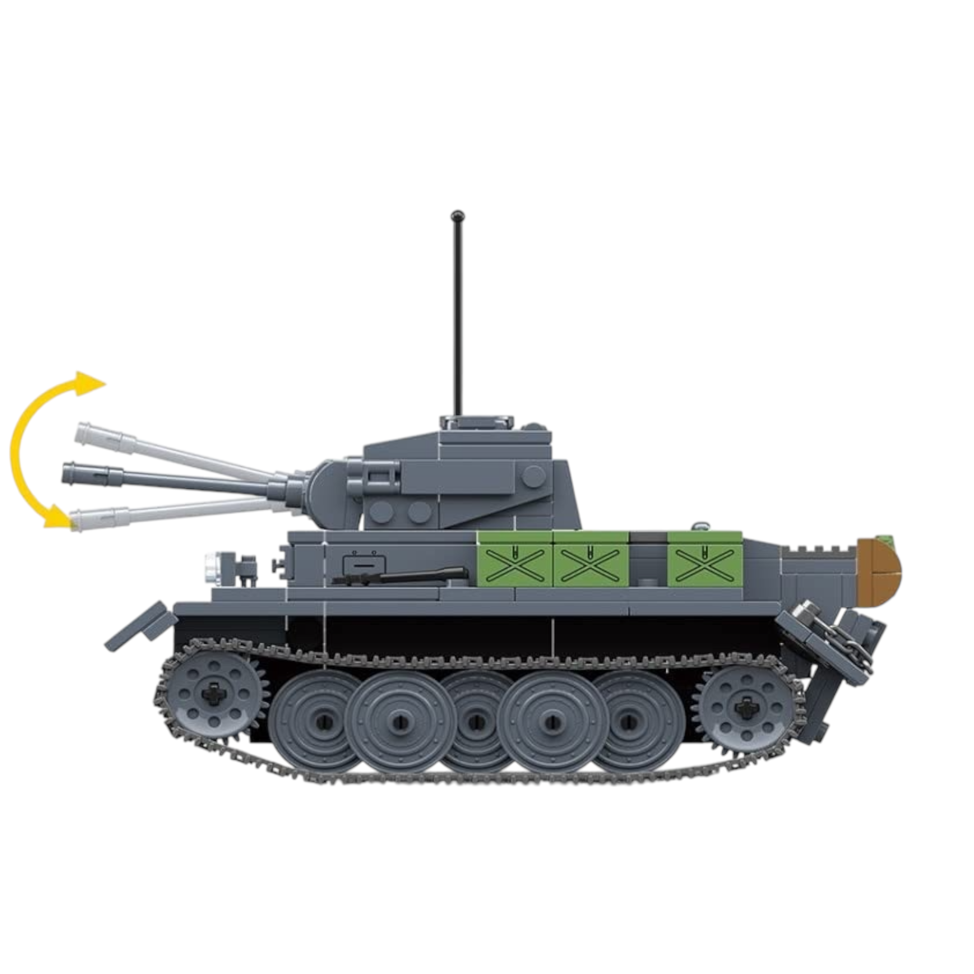 WWII Panzer II AUSF. L "Luchs" Light Tank Building Blocks Set | General Jim’s Toys & Bricks | GJ-LUCHS