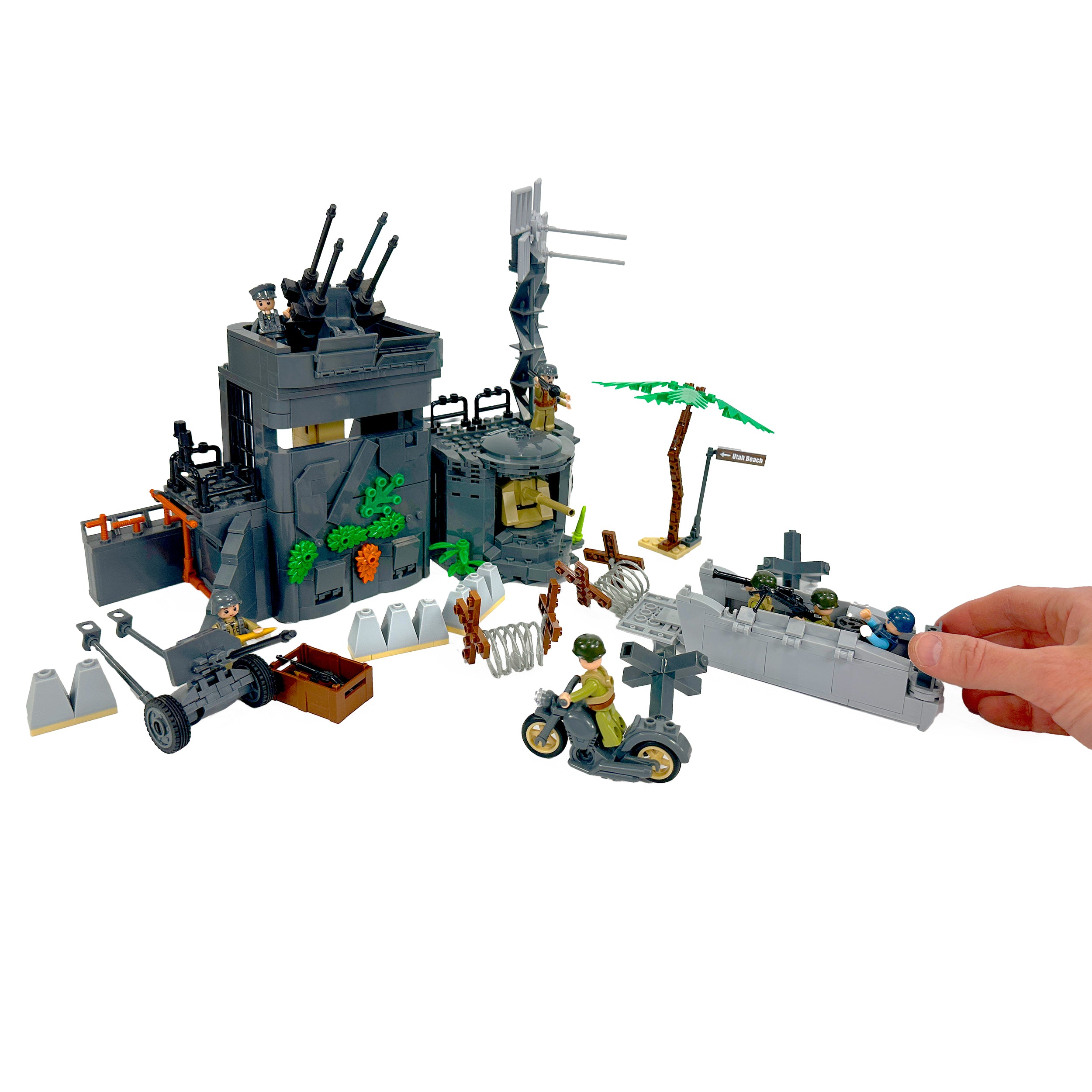 General Jim’s WWII Atlantic Wall building set compatible with major brick brands