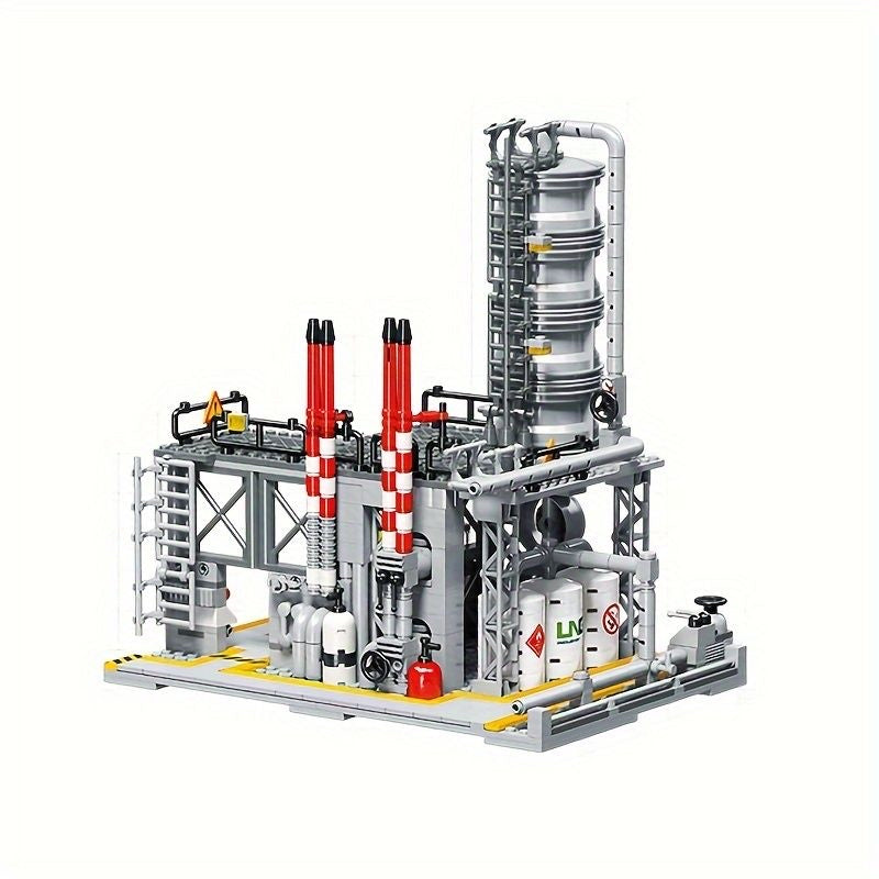 Chemical Plant: Chemical Laboratory City Building Blocks Set | General Jim's Toys | GJ-CPCL