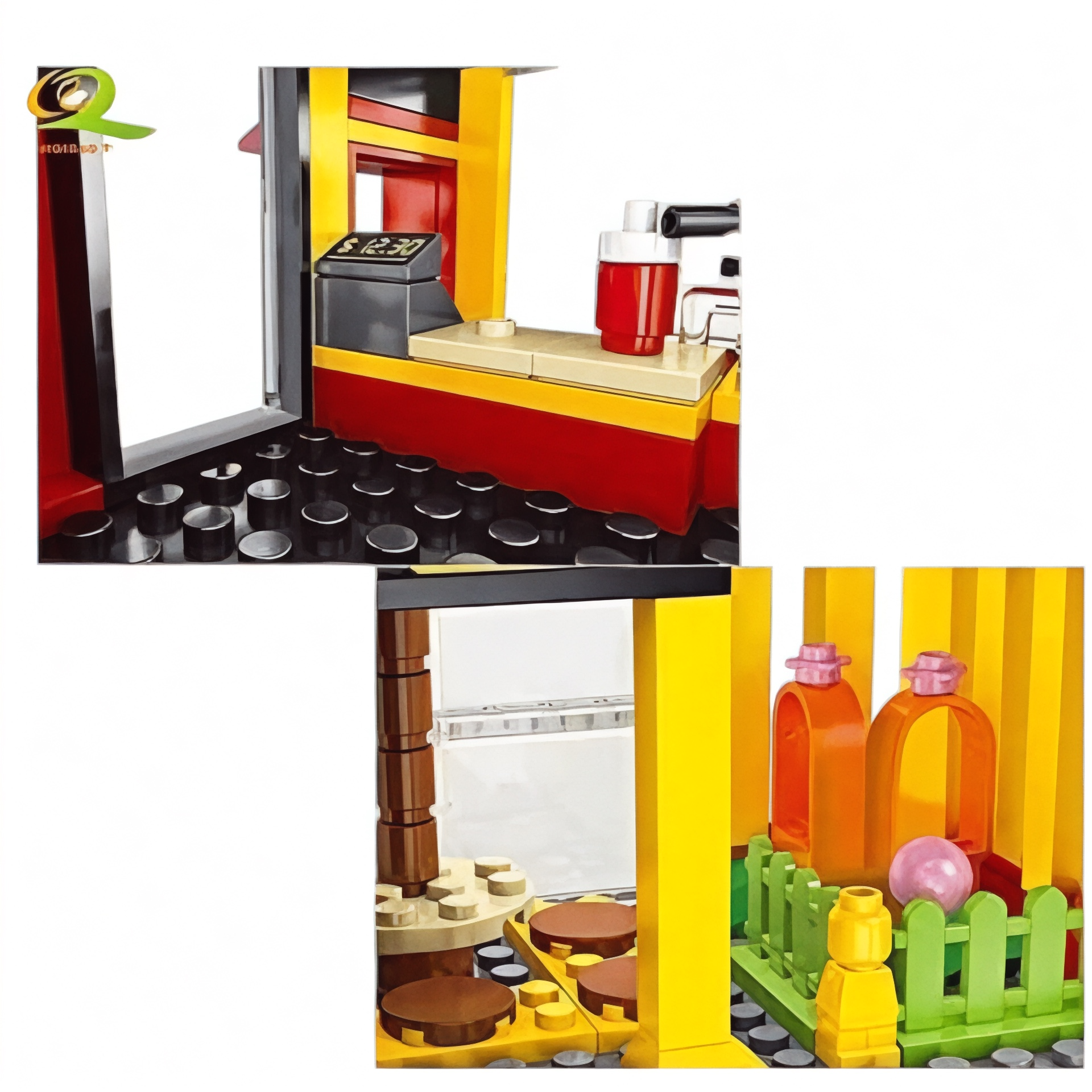 Open Box | Wacky's Fast Food™ Burger Joint Building Blocks Set