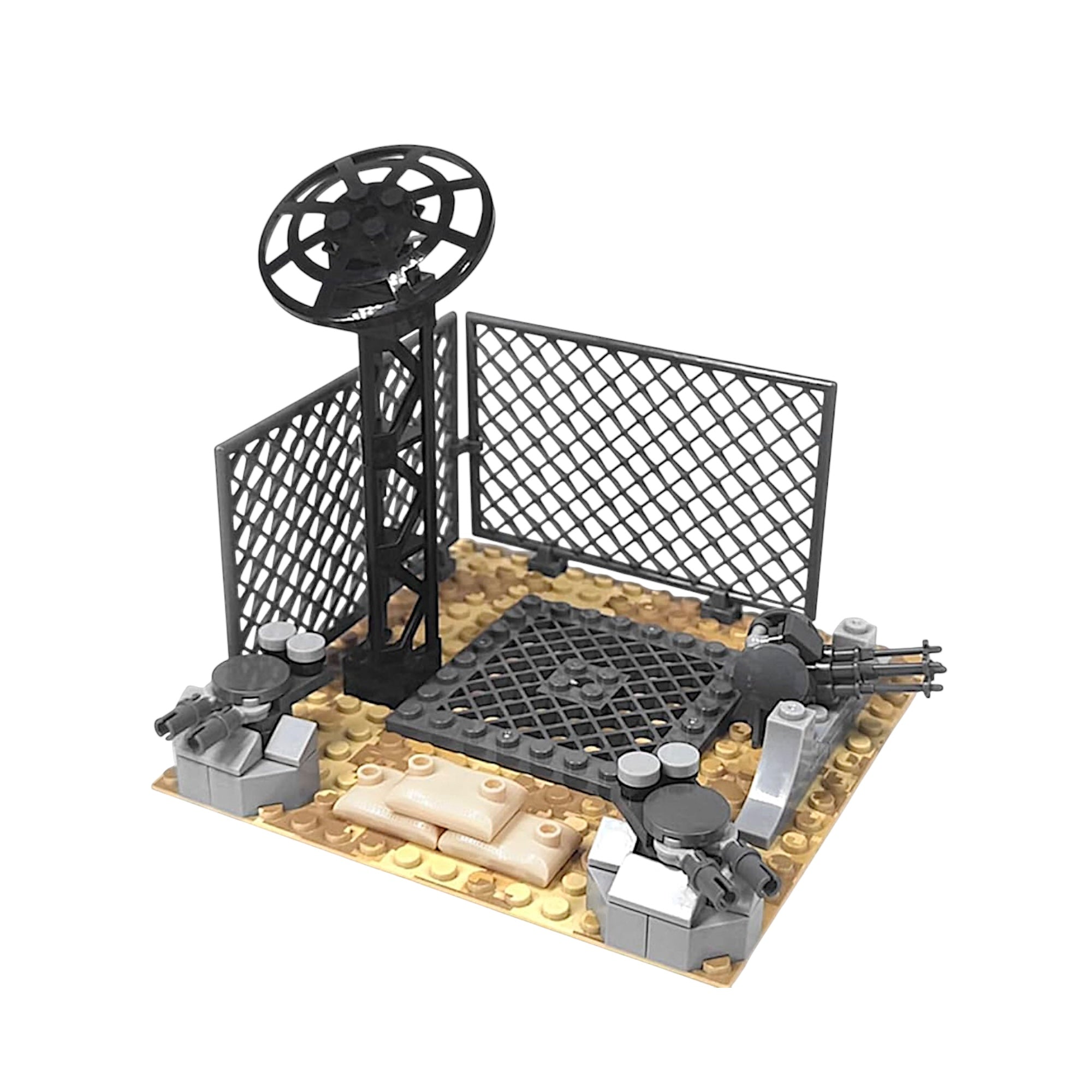 6-Piece Desert Military Base Building Block Set | General Jim’s Toys & Bricks | GJ-DMB