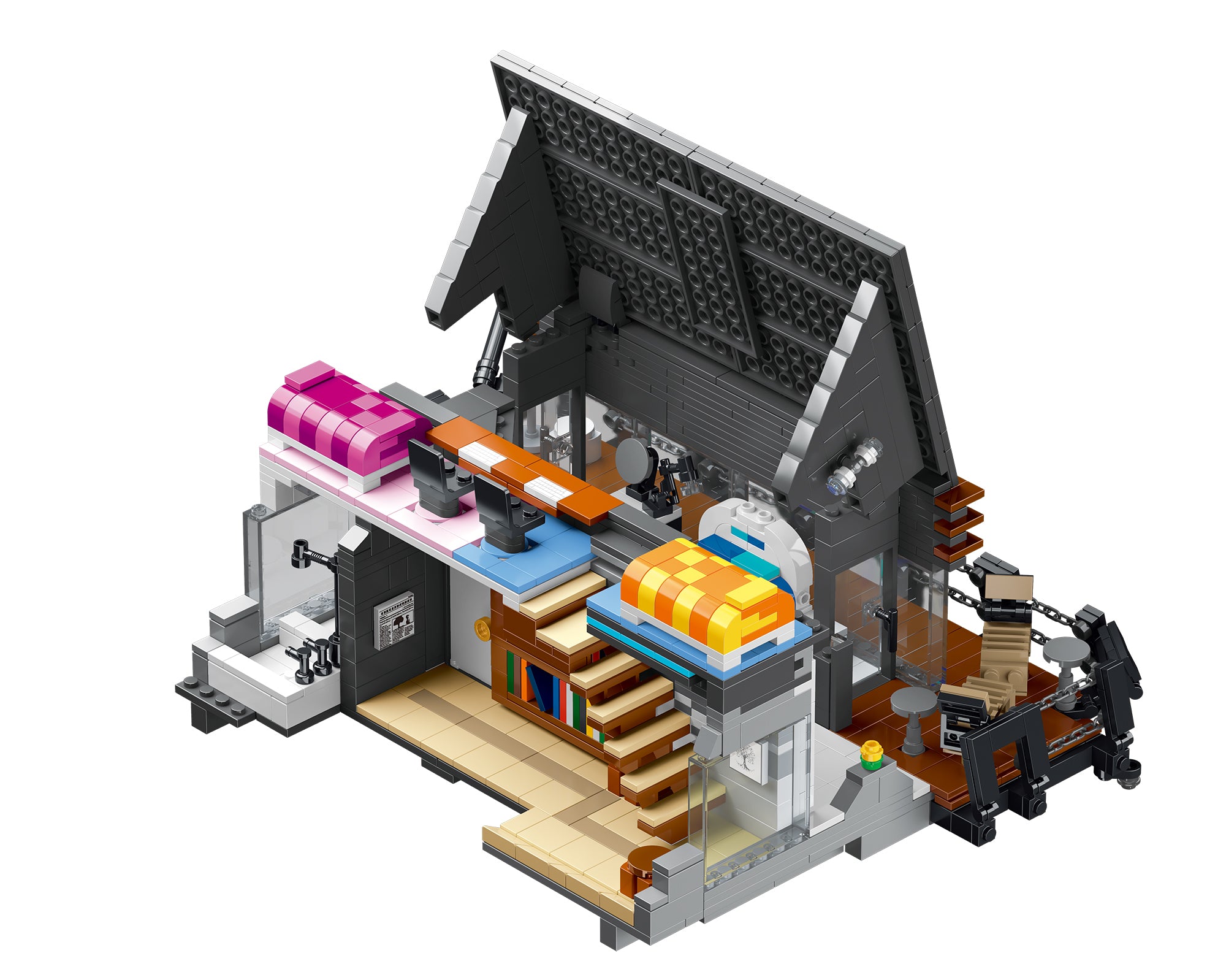 The Lambda House Lighted Building Blocks Set | General Jim's Toys & Bricks | GJ-TLH