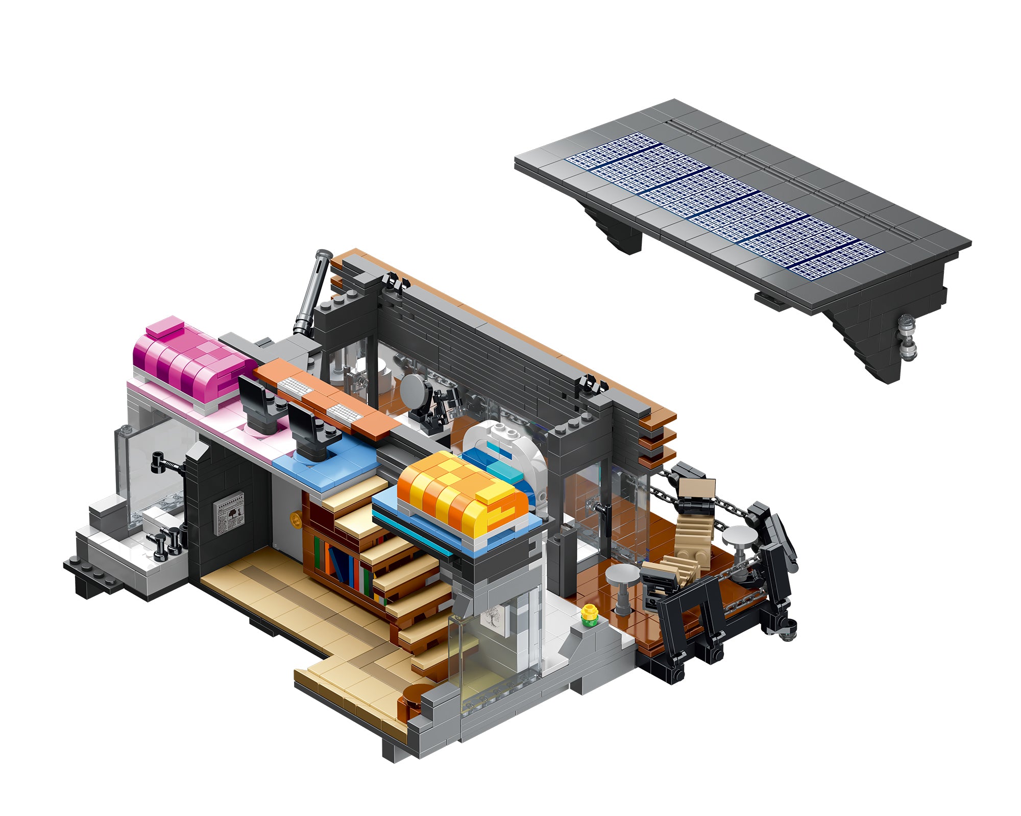 The Lambda House Lighted Building Blocks Set | General Jim's Toys & Bricks | GJ-TLH