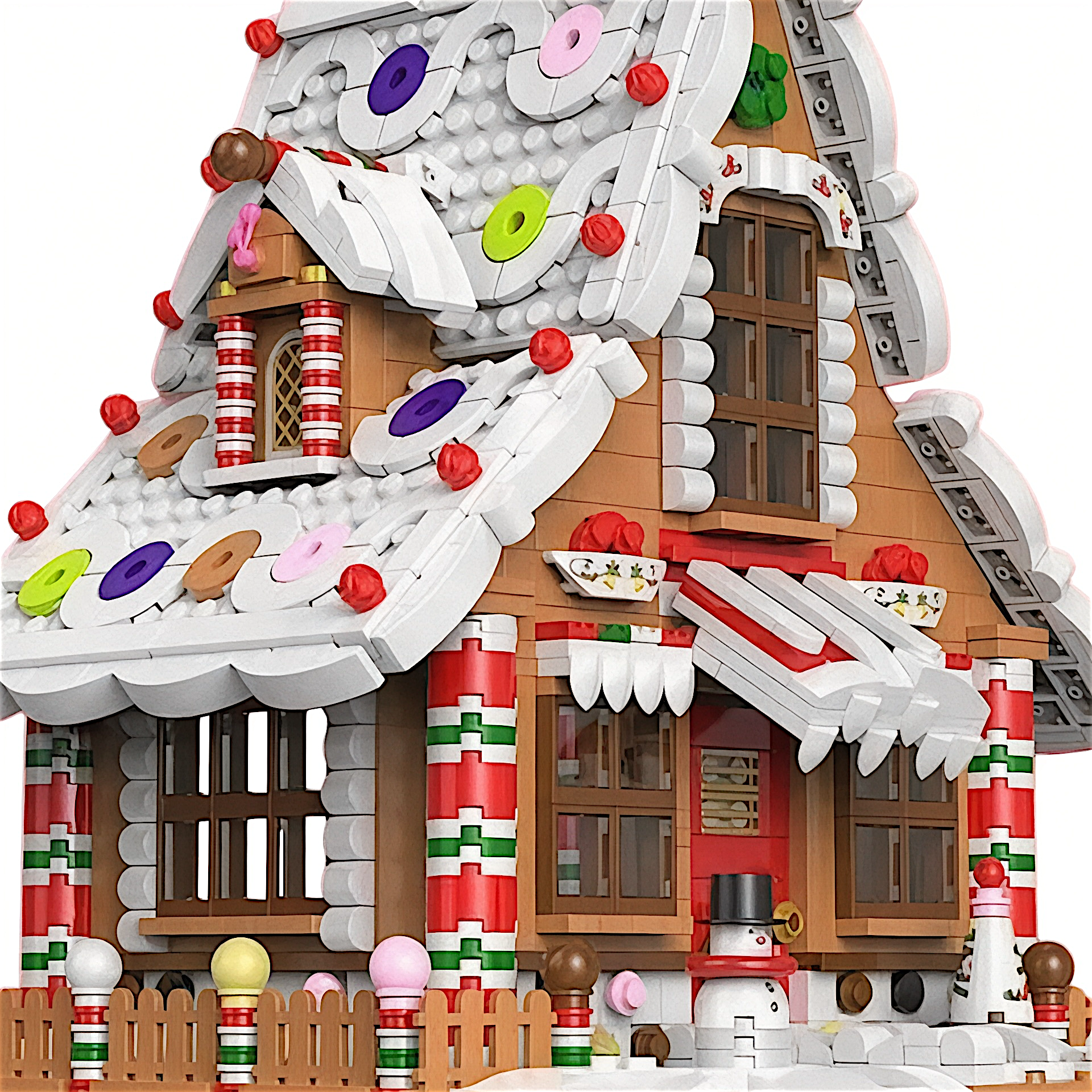 Holiday Gingerbread Building Block House | General Jim's Toys & Bricks | GJ-CGBH