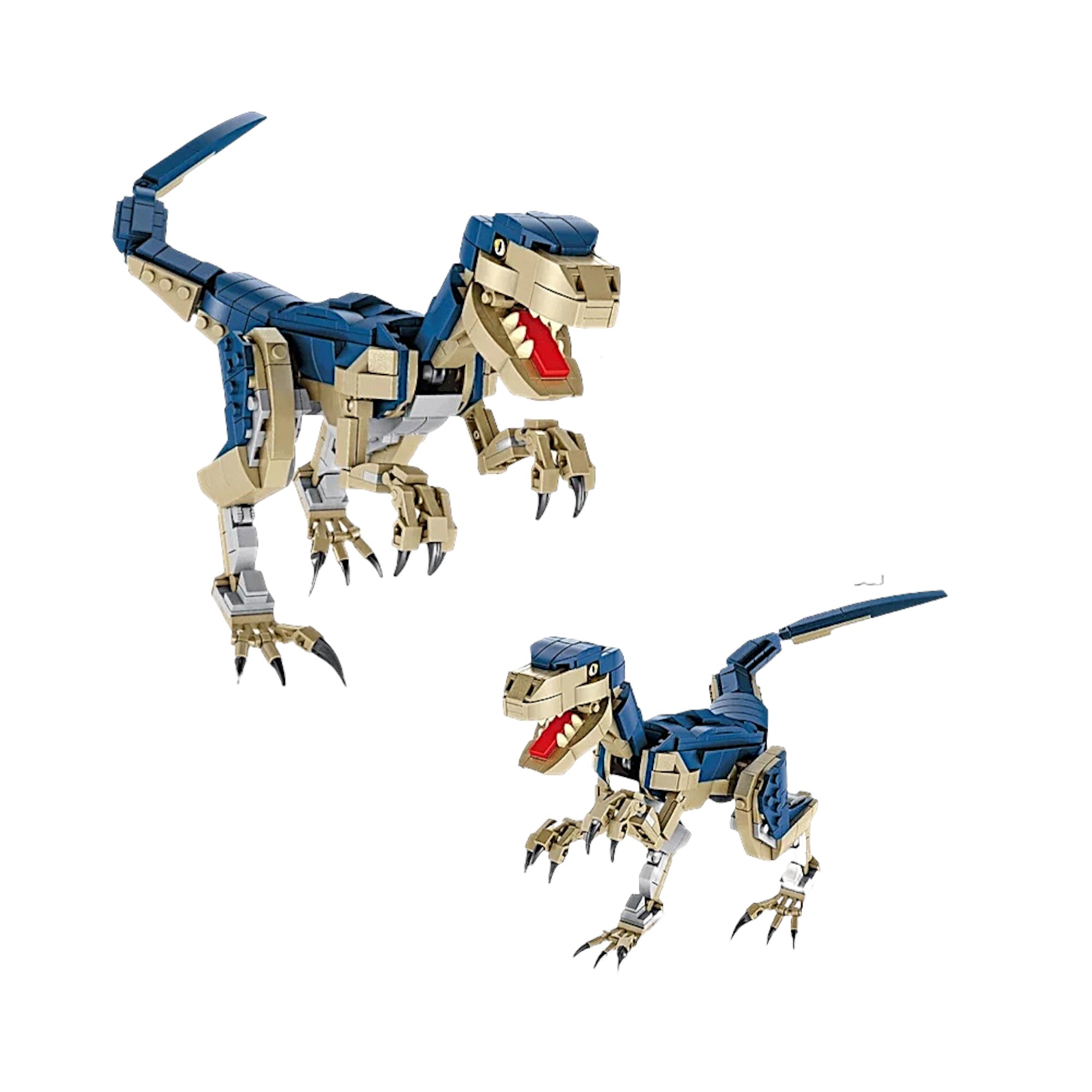 Velociraptor Dinosaur & Fossil 2-in-1 Building Blocks Set | General Jim's Toys & Bricks | GJ-VELO