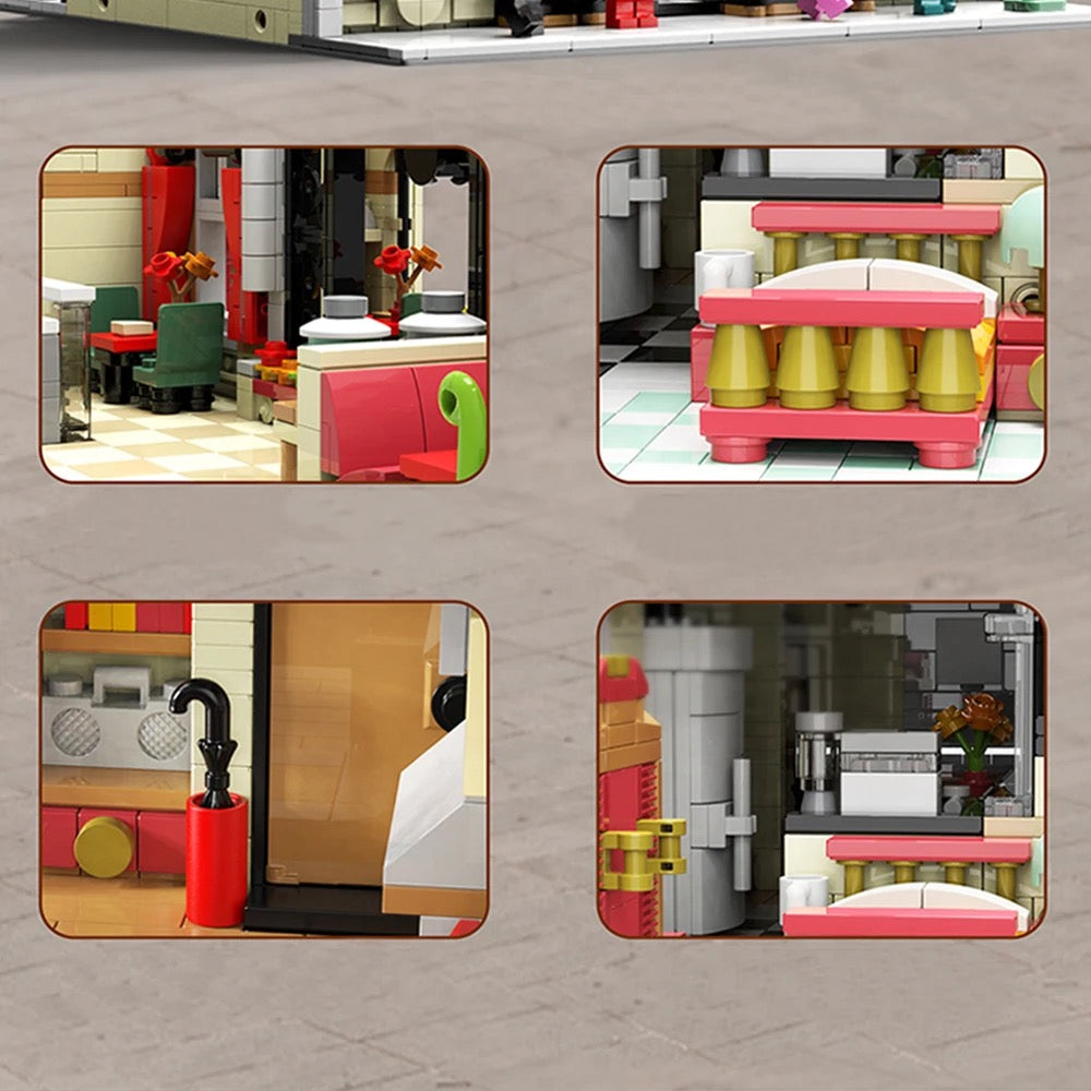 Old Town Pizzeria Modular Building Blocks Toy Set | General Jim's Toys & Bricks | GJ-PZS