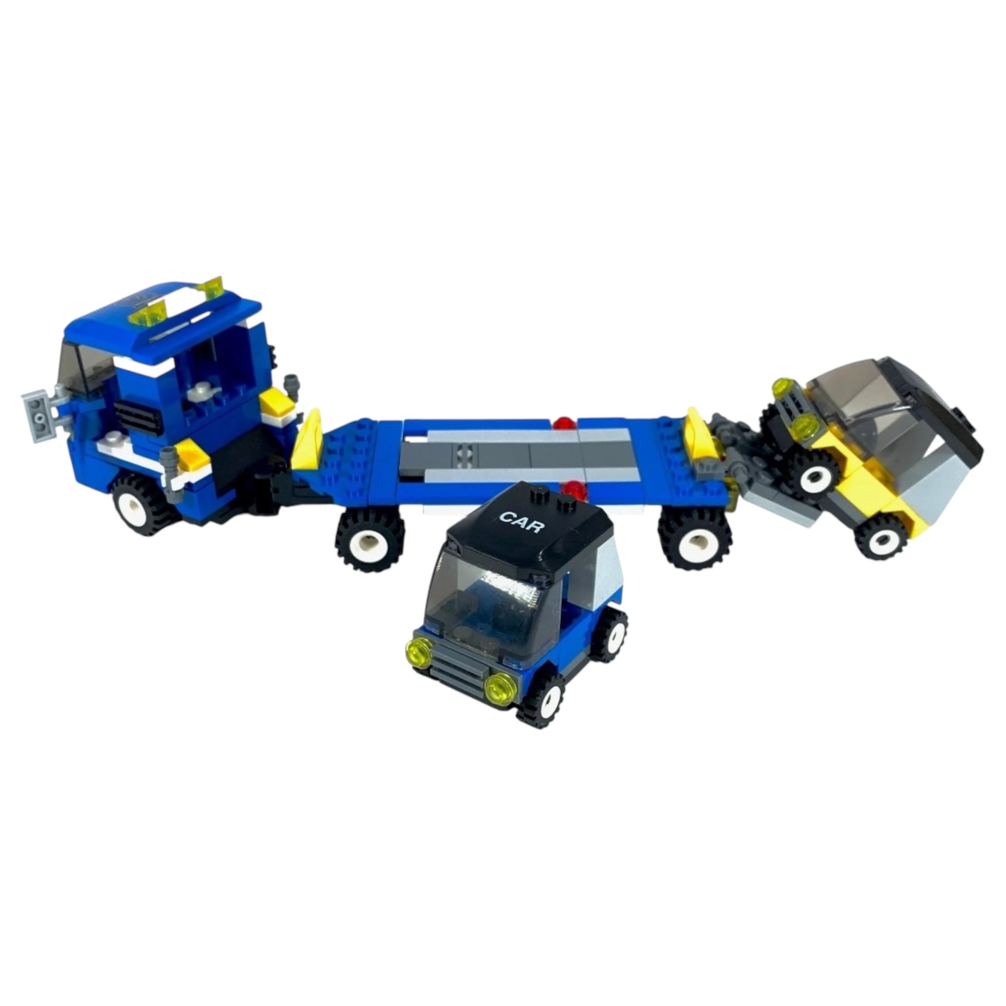 Blue Car Hauler Building Blocks Set | General Jim's Toys & Bricks | GJ-BCH