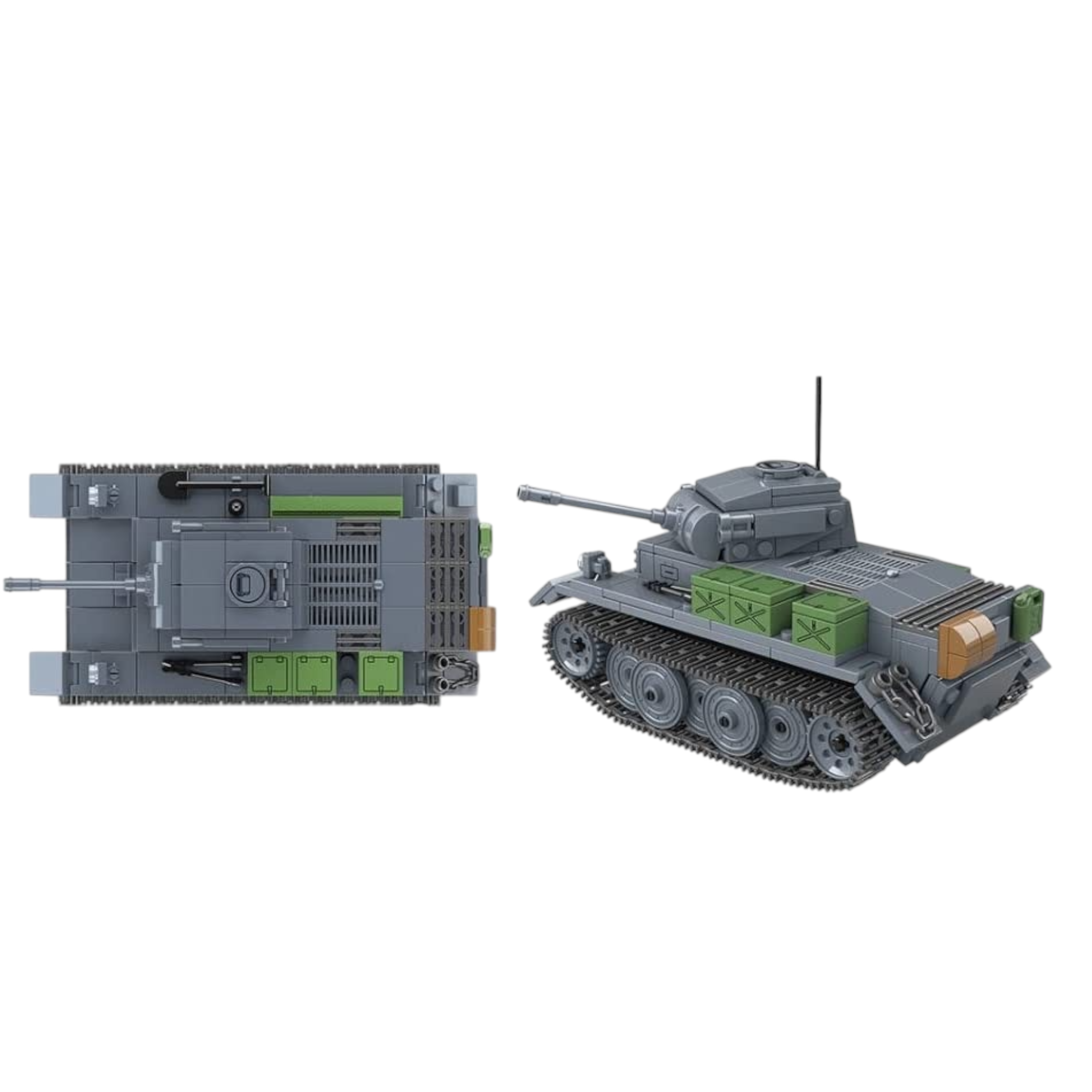 WWII Panzer II AUSF. L "Luchs" Light Tank Building Blocks Set | General Jim’s Toys & Bricks | GJ-LUCHS