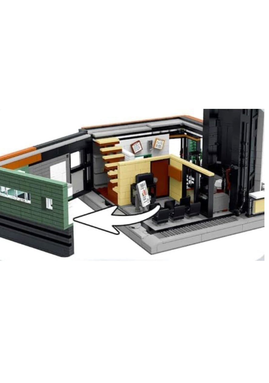 Open Box | Downtown Office Building Modular Building Blocks Set with Integrated Light Panels