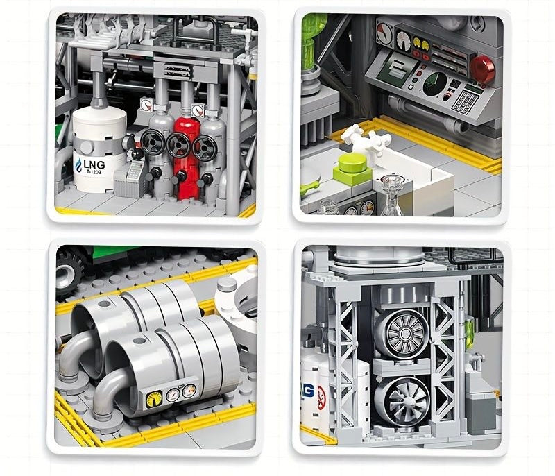Chemical Plant: Chemical Laboratory City Building Blocks Set | General Jim's Toys | GJ-CPCL