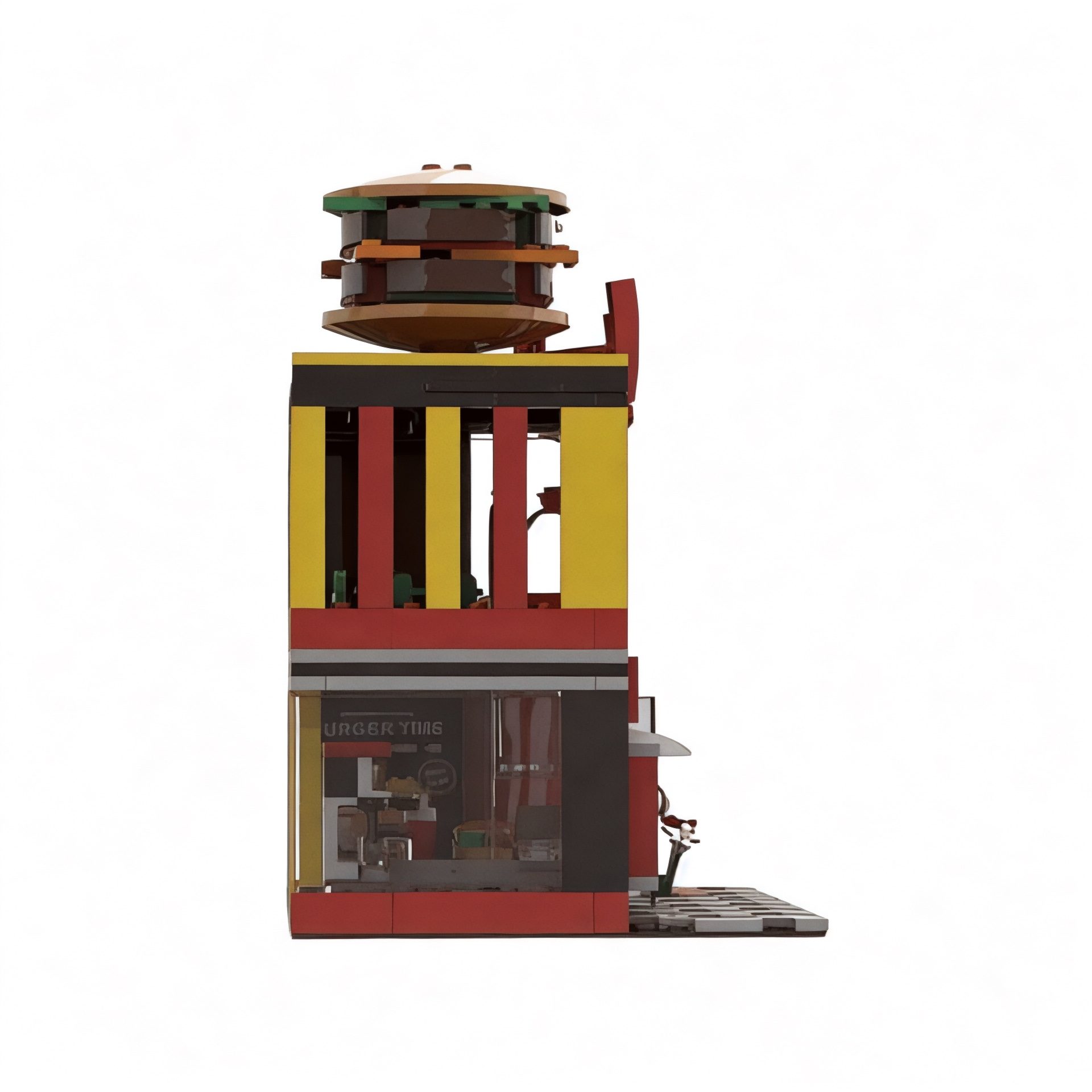 Open Box | Wacky's Fast Food™ Burger Joint Building Blocks Set