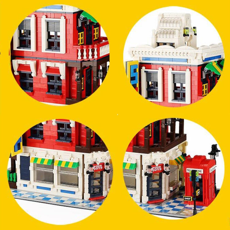 City Corner Shop & Market Building Block Set | General Jim's Toys & Bricks | GJ-CSB