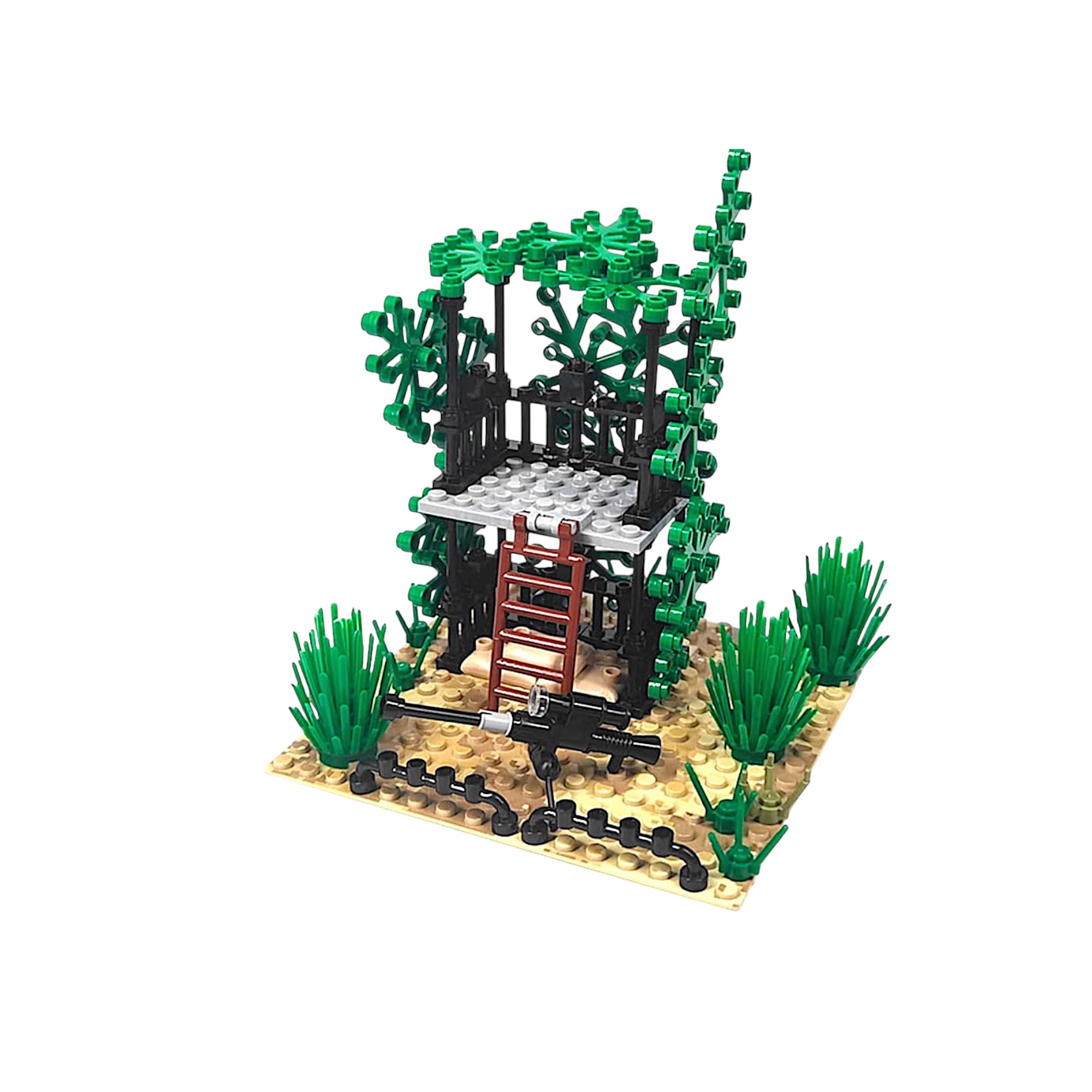 6-Piece Desert Military Base Building Block Set | General Jim’s Toys & Bricks | GJ-DMB