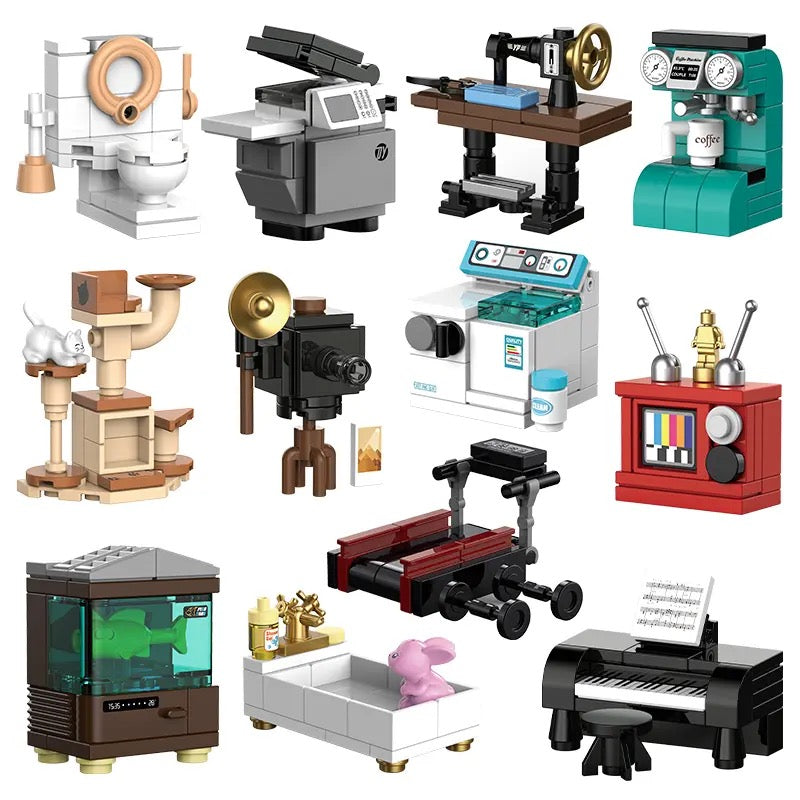 Home Furnishing Building Blocks -Set #3 | General Jim’s Toys & Bricks | GJ-HFS3