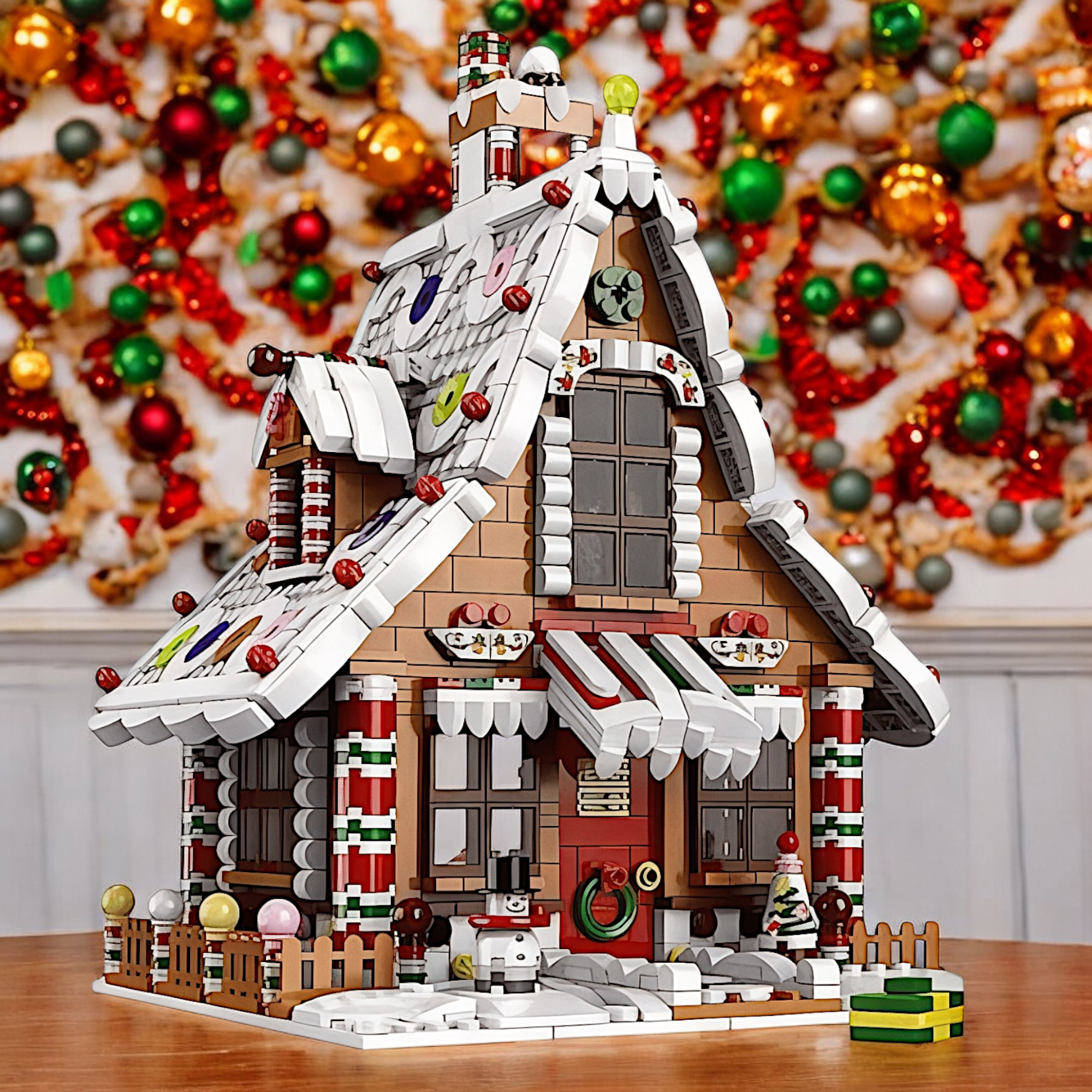 Holiday Gingerbread Building Block House | General Jim's Toys & Bricks | GJ-CGBH