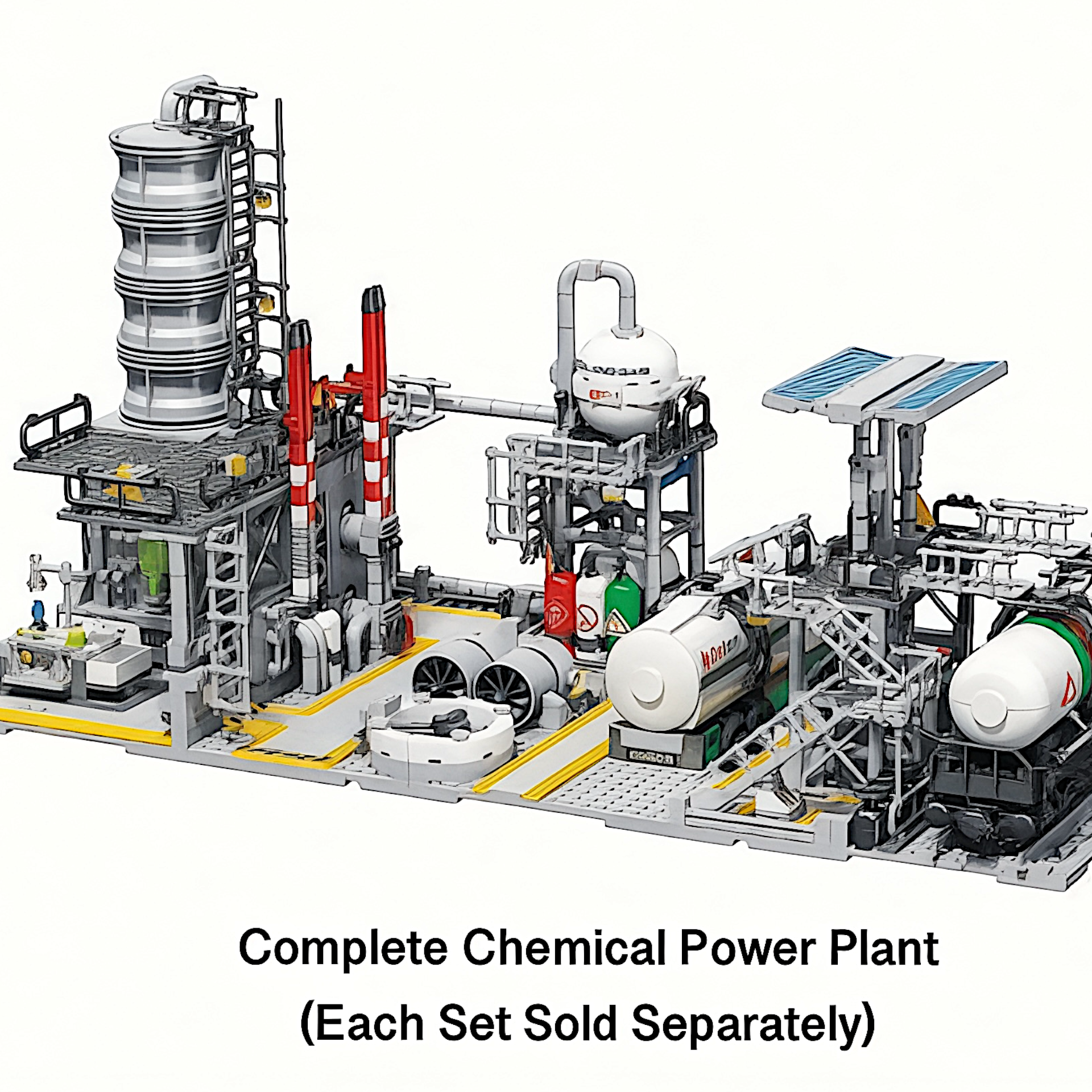 Chemical Plant: Loading Station City Building Blocks Set | General Jim's Toys | GJ-CPLS