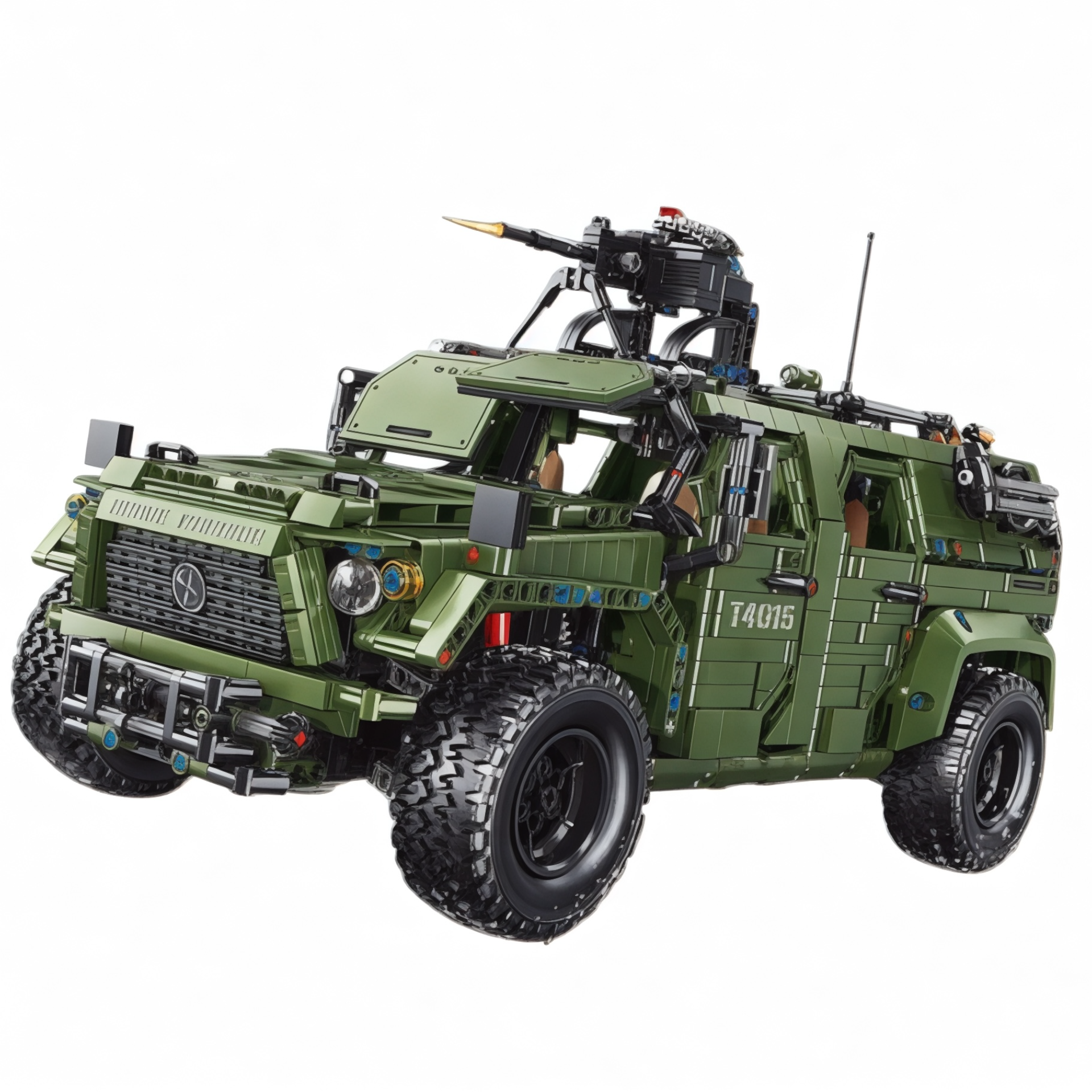 Military Warrior Off-Road Vehicle Building Block Set | General Jim's Toys & Bricks | GJ-WOR