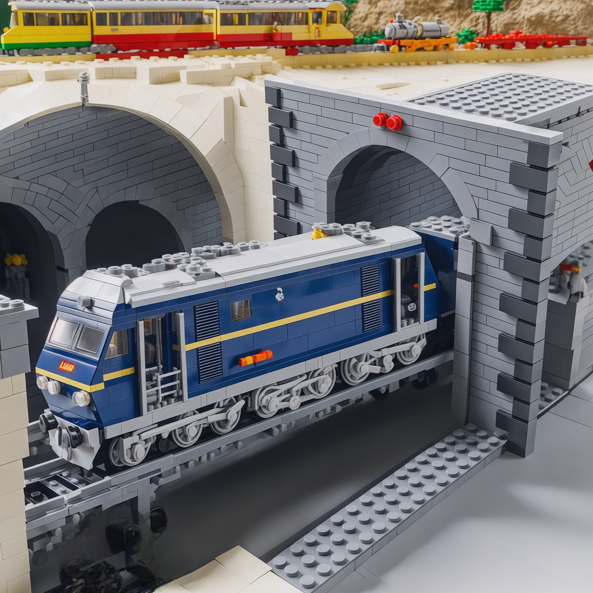 Railway Train Tunnel Building Bricks Set | General Jim’s Toys | GJ-GTT