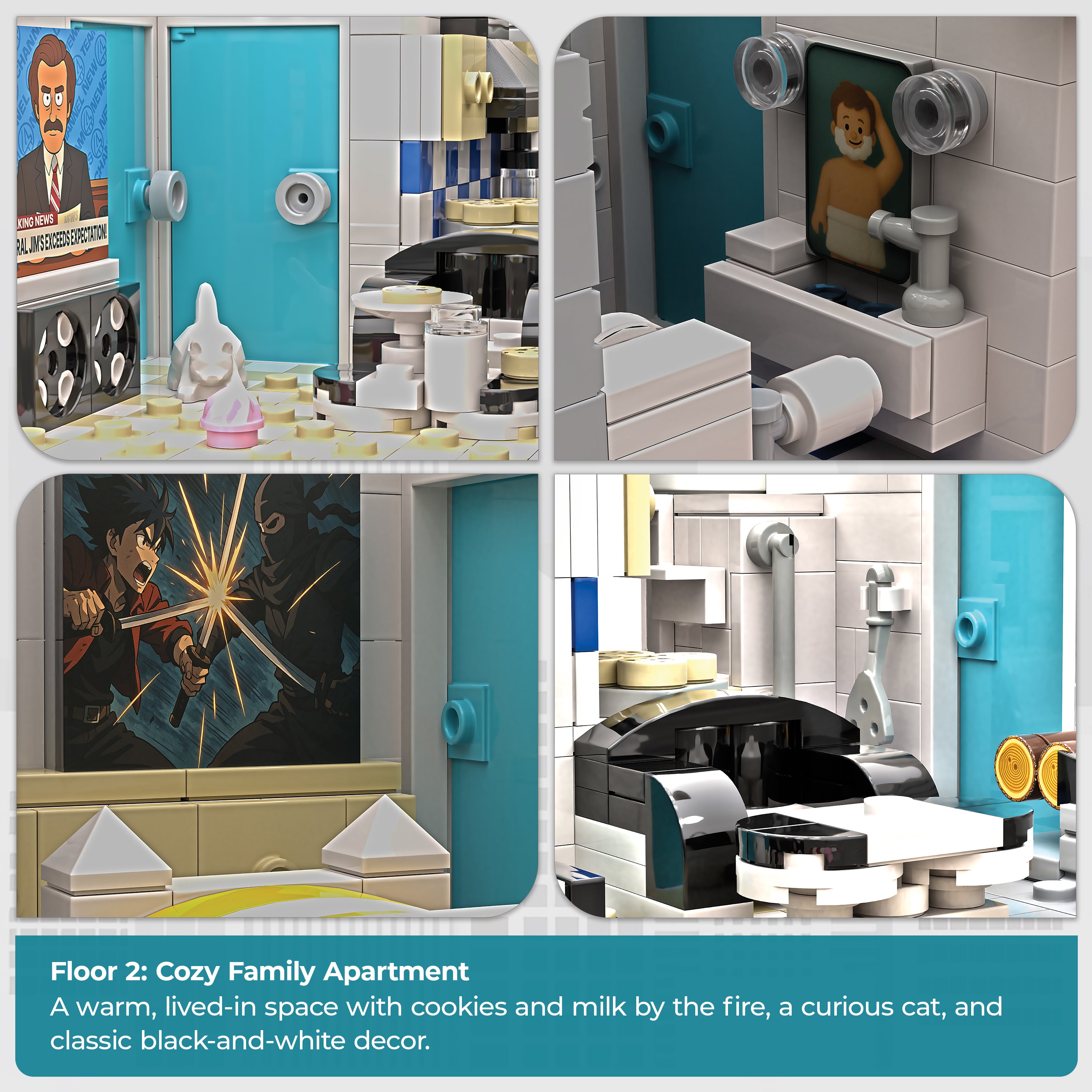 Cityview™ Cypress Point Condominiums & Merle’s Burgers, 6,080 Pieces | General Jim’s Toys & Bricks