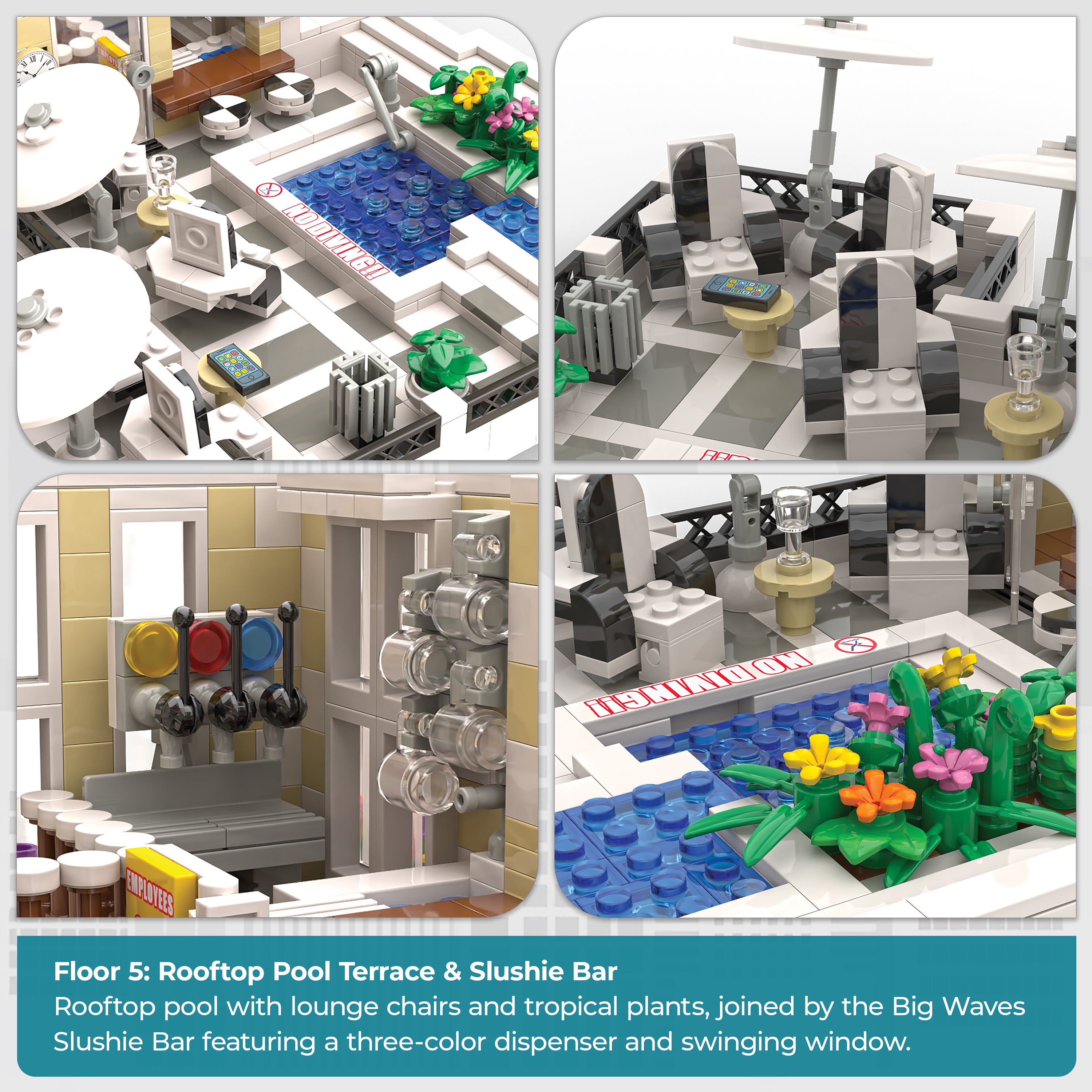 Cityview™ Cypress Point Condominiums & Merle’s Burgers, 6,080 Pieces | General Jim’s Toys & Bricks