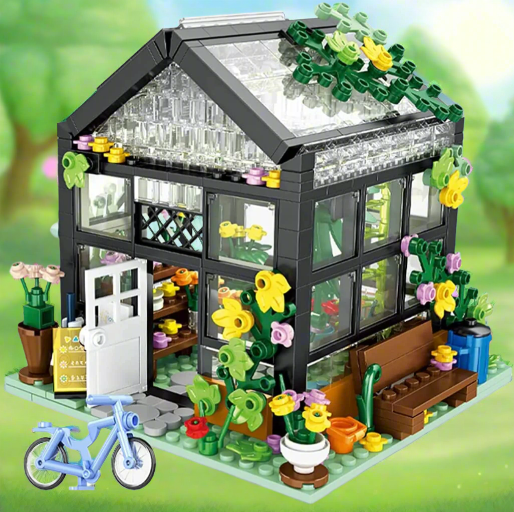 Greenhouse Flower Garden Building Blocks Set | General Jim's Toys & Bricks | GJ-GH
