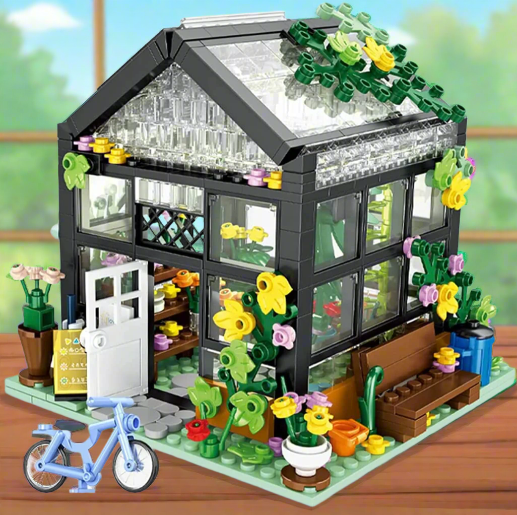 Greenhouse Flower Garden Building Blocks Set | General Jim's Toys & Bricks | GJ-GH