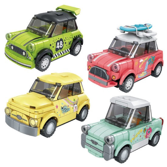 Set of 4 Mini City Cars Building Block Set | General Jim's Toys & Bricks | GJ-4RC