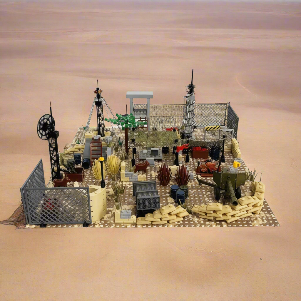 Desert Command Post - Military Base Building Block Set | General Jim’s Toys & Bricks | GJ-DCP