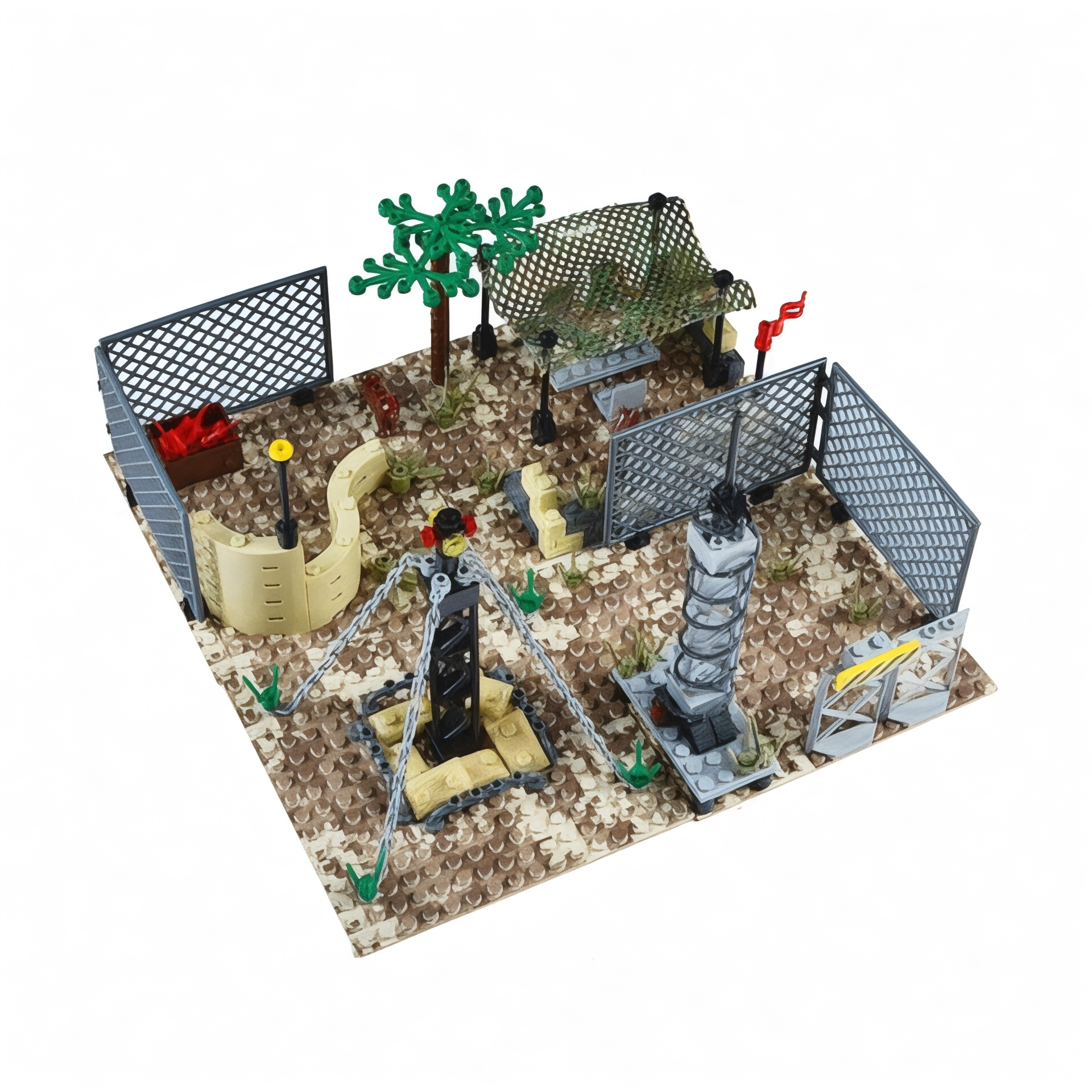 Desert Command Post - Military Base Building Block Set | General Jim’s Toys & Bricks | GJ-DCP
