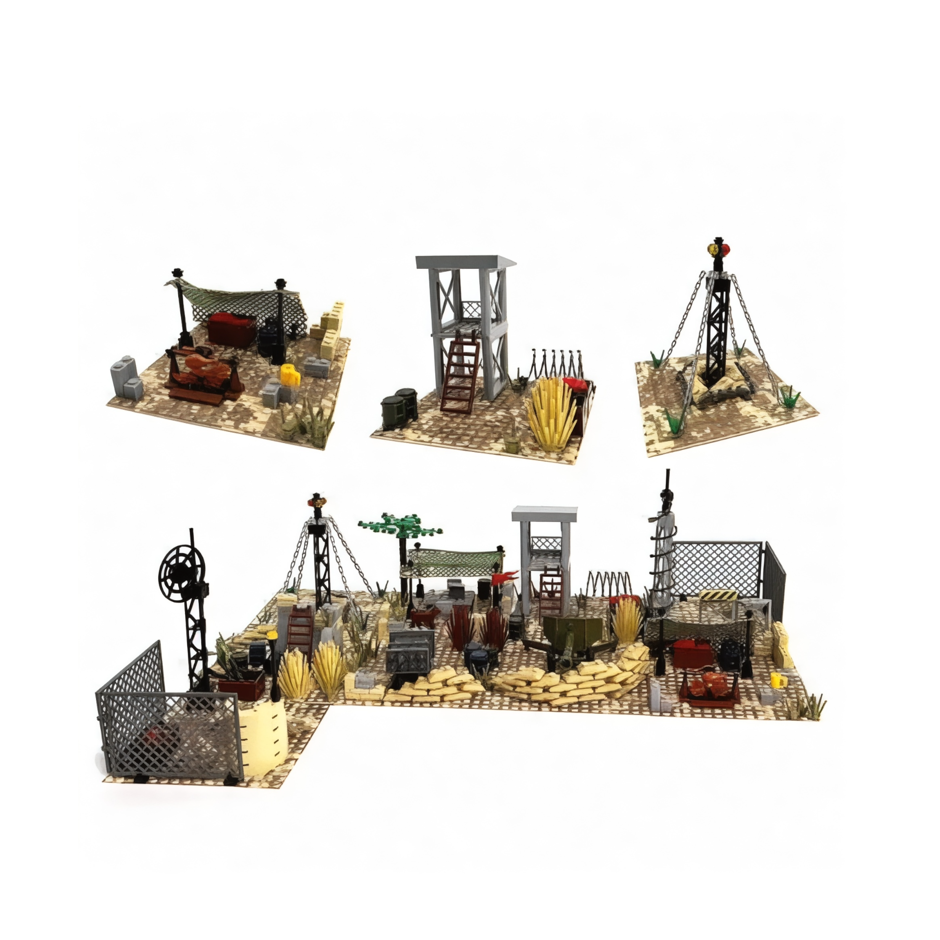 Desert Command Post - Military Base Building Block Set | General Jim’s Toys & Bricks | GJ-DCP