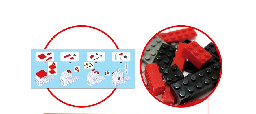 Big Rig Tractor Trailer Truck Building Blocks Set | General Jim's Toys & Bricks | GJ-KOT