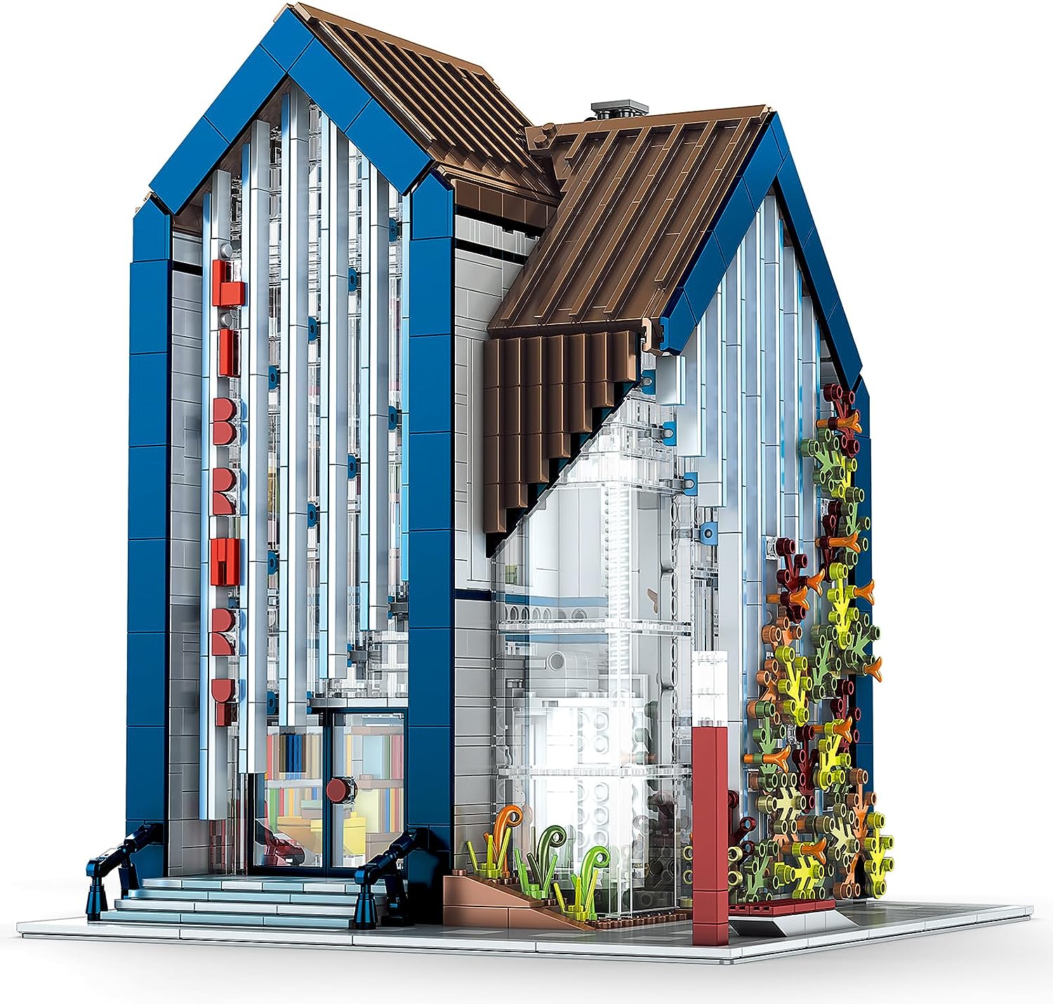 Modern Library Building Blocks Set | General Jim's Toys & Bricks | GJ-ML