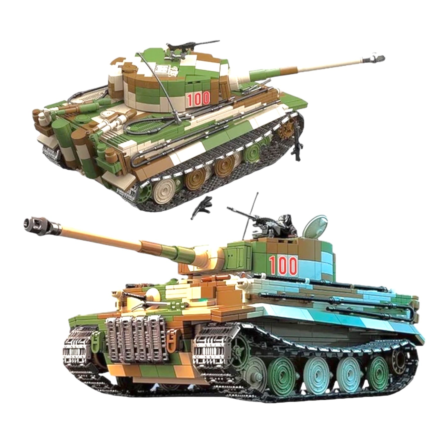 WWII Tiger I Heavy Tank Building Blocks Set | General Jim's Toys & Bricks | GJ-T1HT