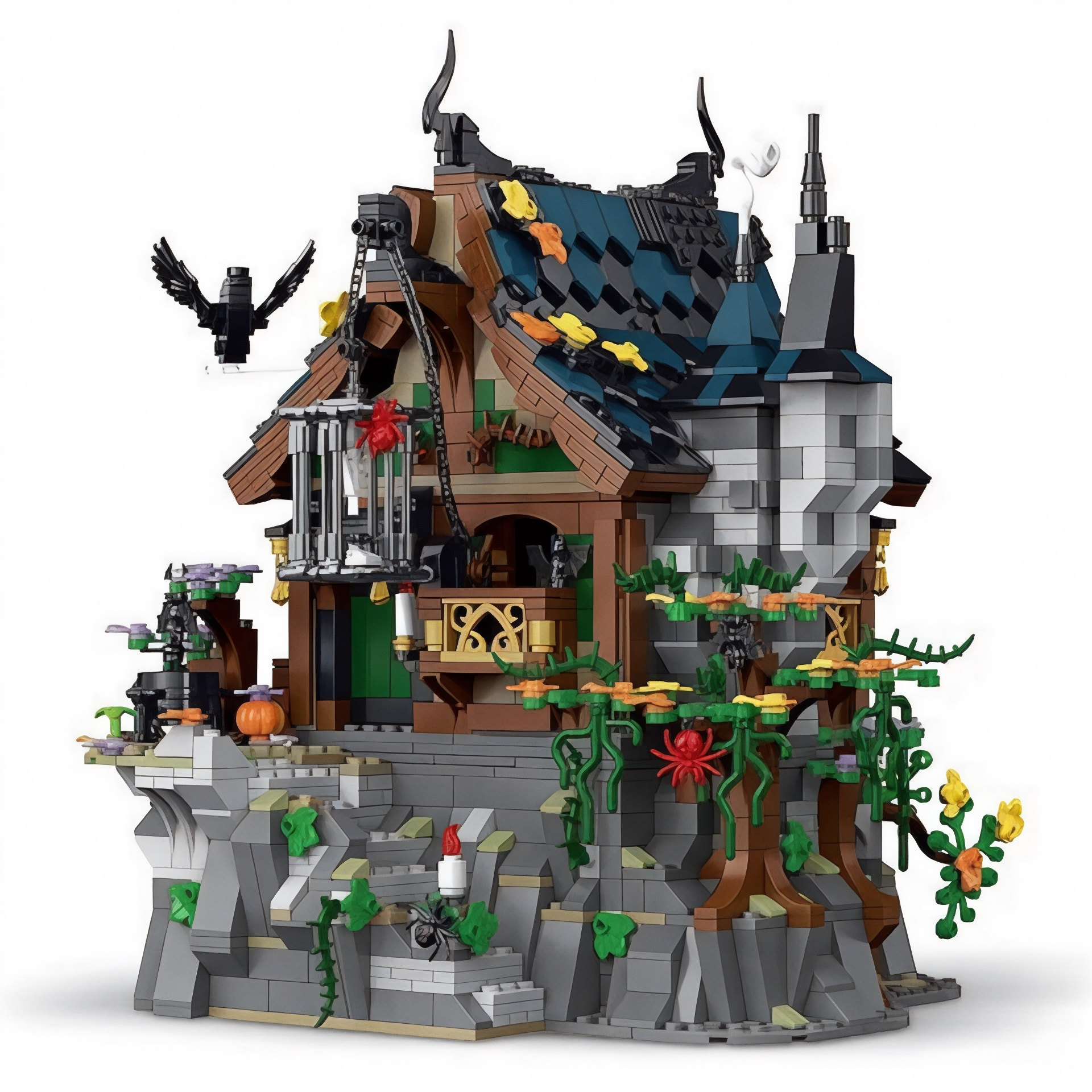 The Witch House Modular Building Block Set | General Jim's Toys & Bricks | GJ-TWH